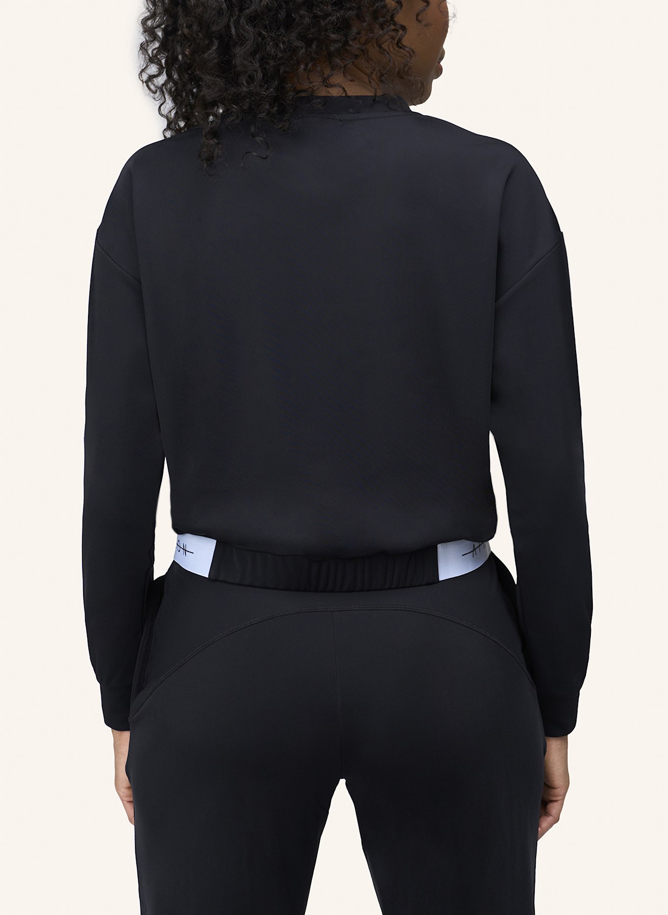 HORIZON ATHLETIC Jumper VADRET CROPPED: SCHWARZ