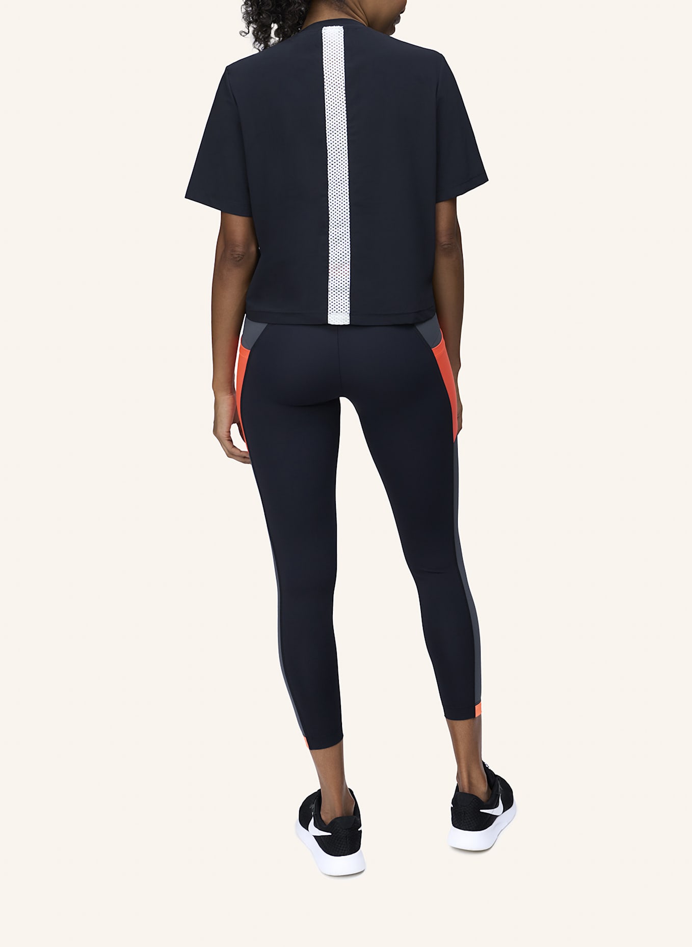 HORIZON ATHLETIC T-shirt WONDAI: ORANGE/ SCHWARZ