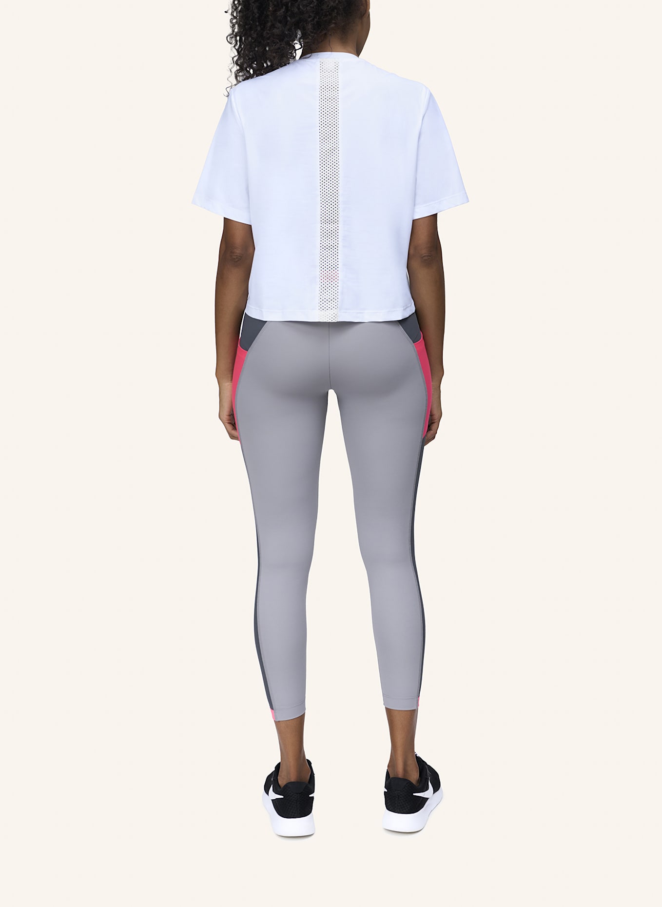 HORIZON ATHLETIC T-shirt WONDAI: WEISS/ ROSA