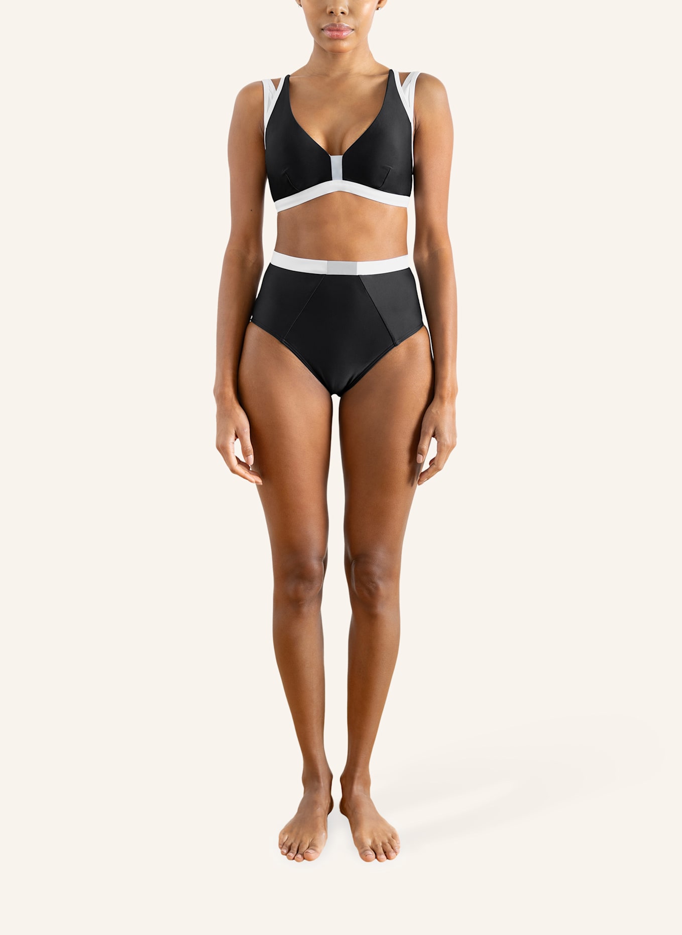 HORIZON ATHLETIC Bikinis ARAFURA: SCHWARZ/ WEISS