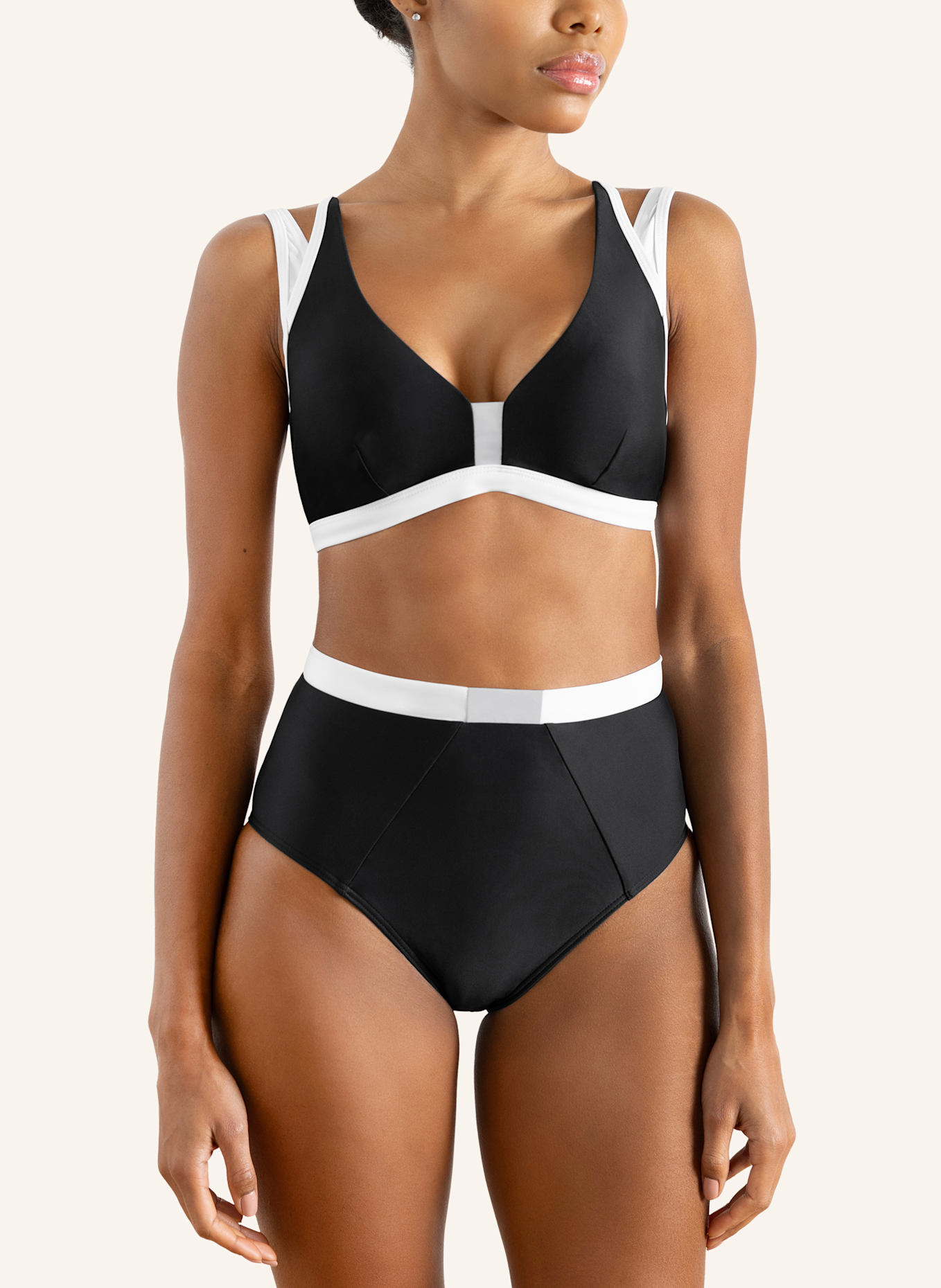 HORIZON ATHLETIC Bikinis ARAFURA: SCHWARZ/ WEISS