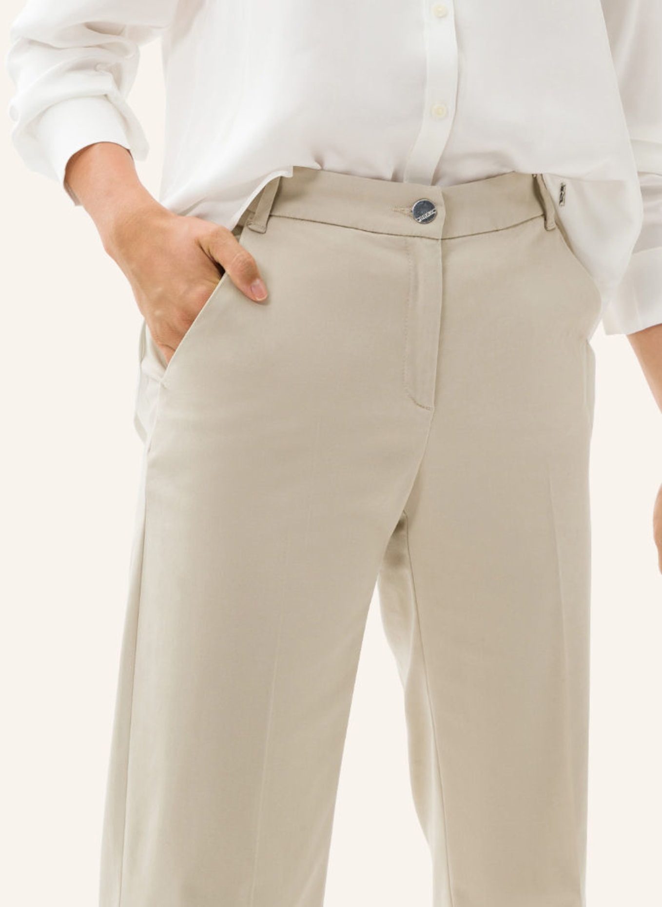 MAINE BRAX beige Palazzohose STYLE in