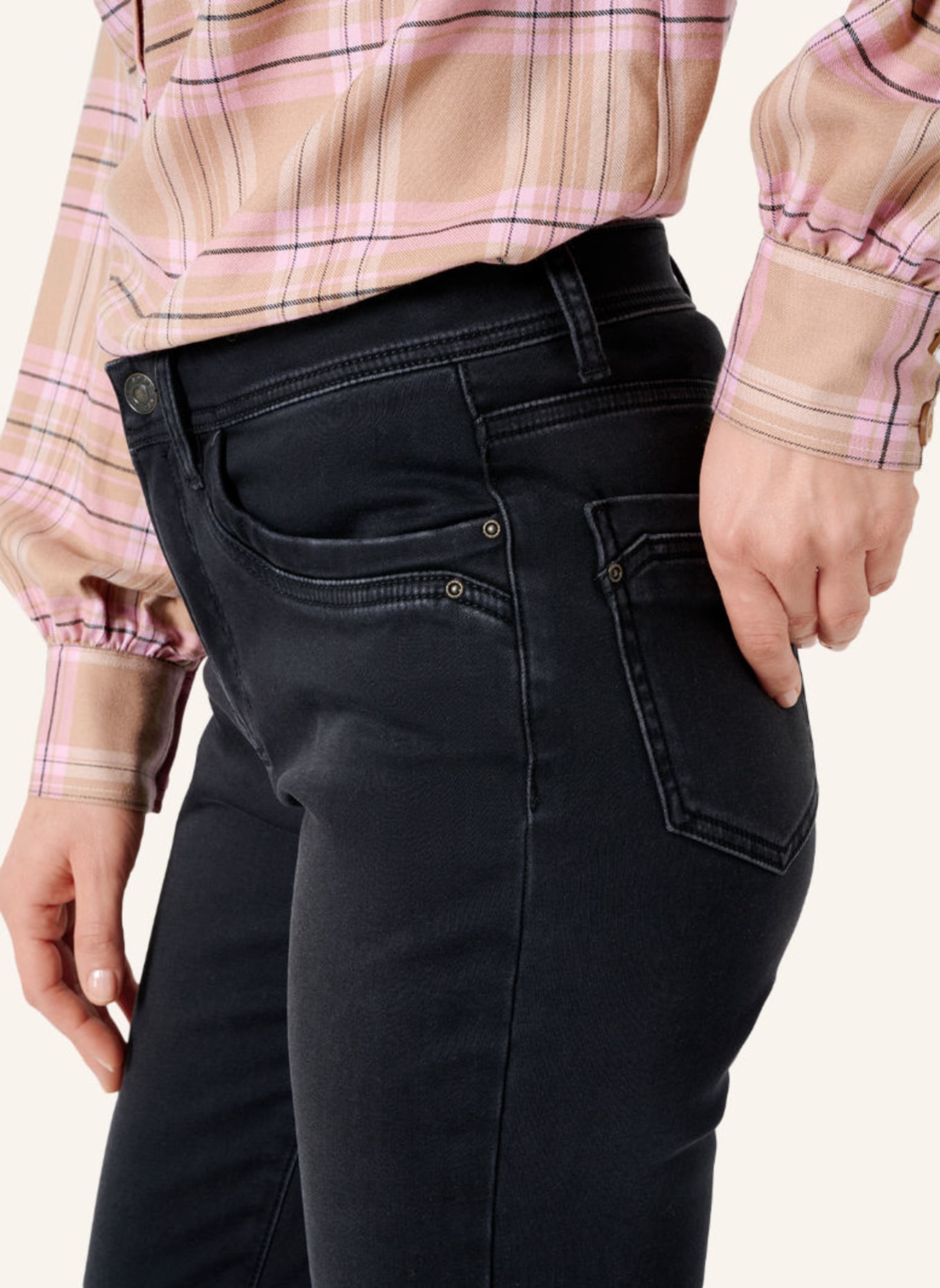 STYLE BRAX in dunkelgrau CAROLA Five-Pocket-Jeans