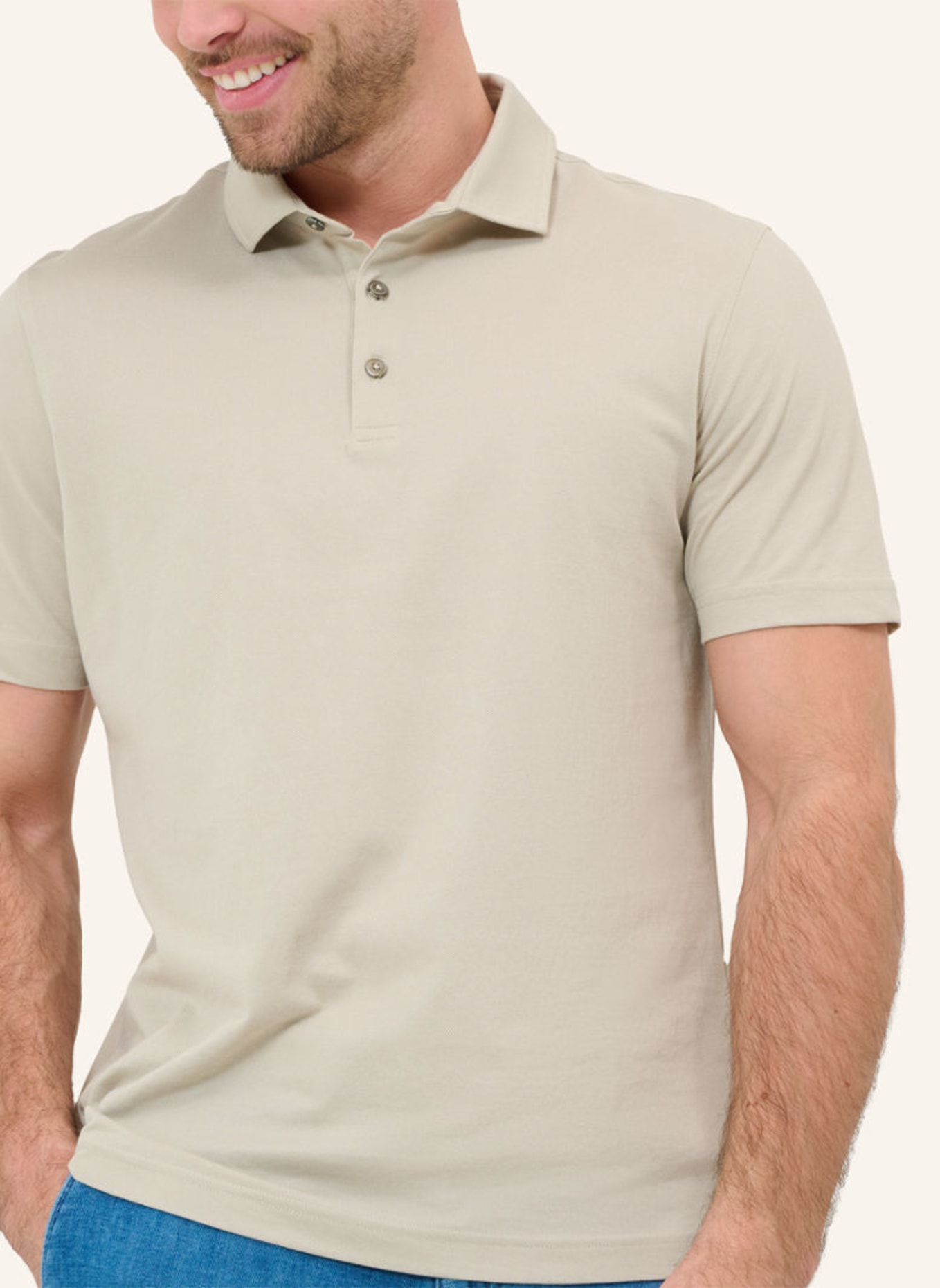 BRAX Piqué-Poloshirt STYLE PEPE, Farbe: BEIGE (Bild 4)