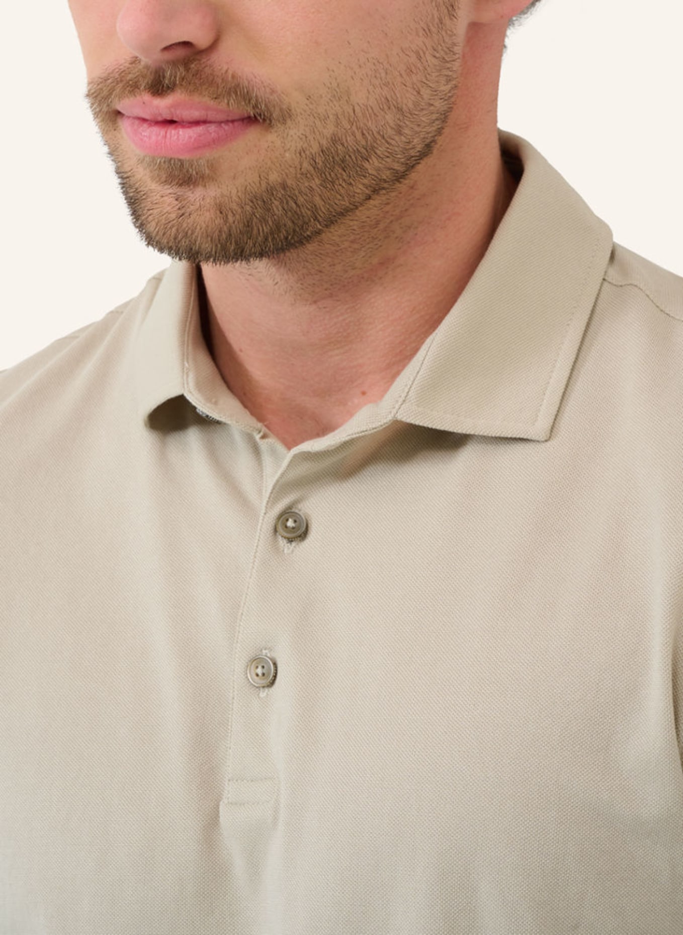BRAX Piqué-Poloshirt STYLE PEPE, Farbe: BEIGE (Bild 3)