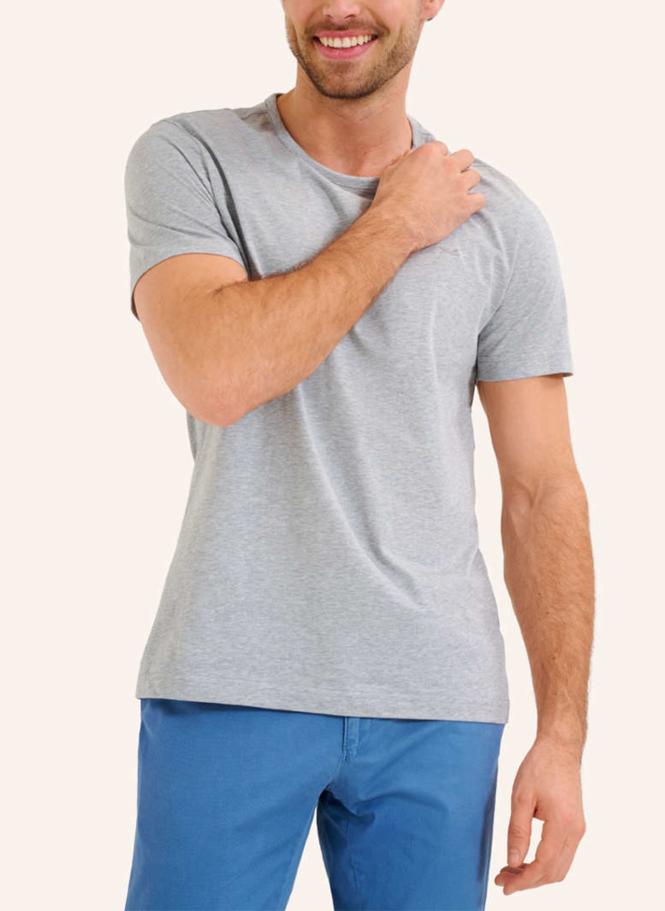 BRAX T-Shirt STYLE TONY, Farbe: HELLGRAU (Bild 4)