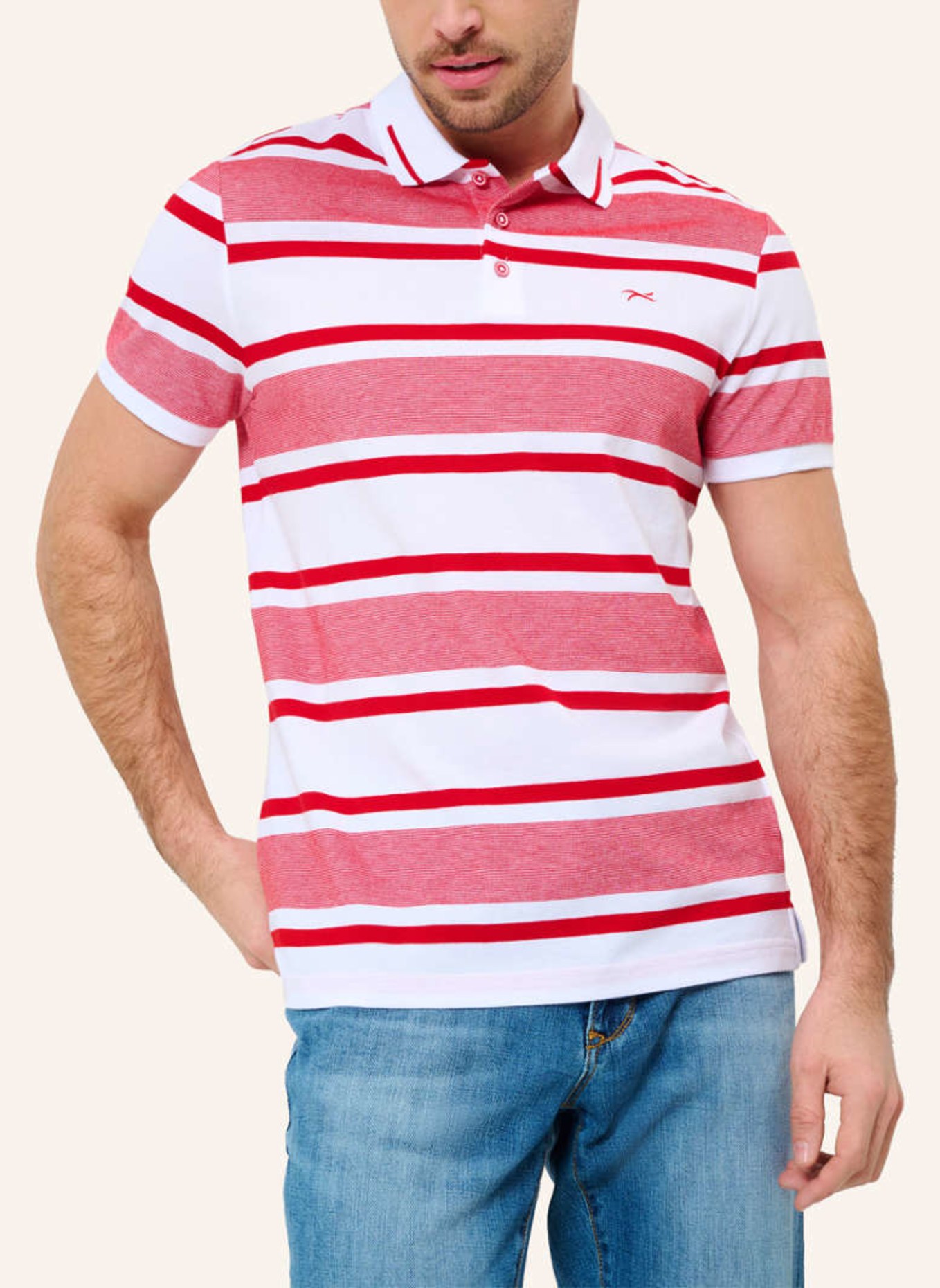 BRAX Piqué-Poloshirt STYLE PARKER, Farbe: ROT (Bild 4)