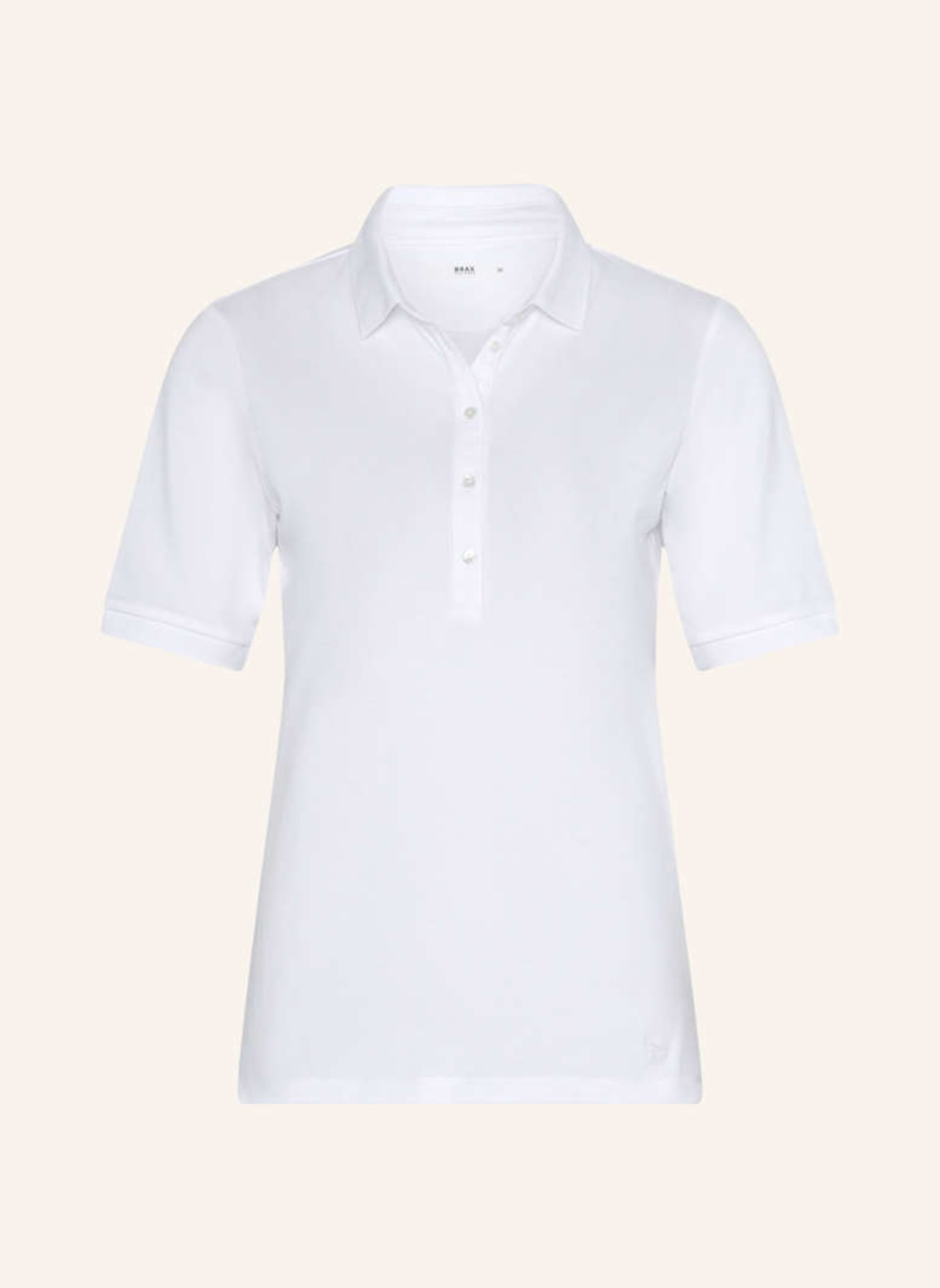 BRAX Piqué-Poloshirt STYLE CLEO, Farbe: WEISS (Bild 1)