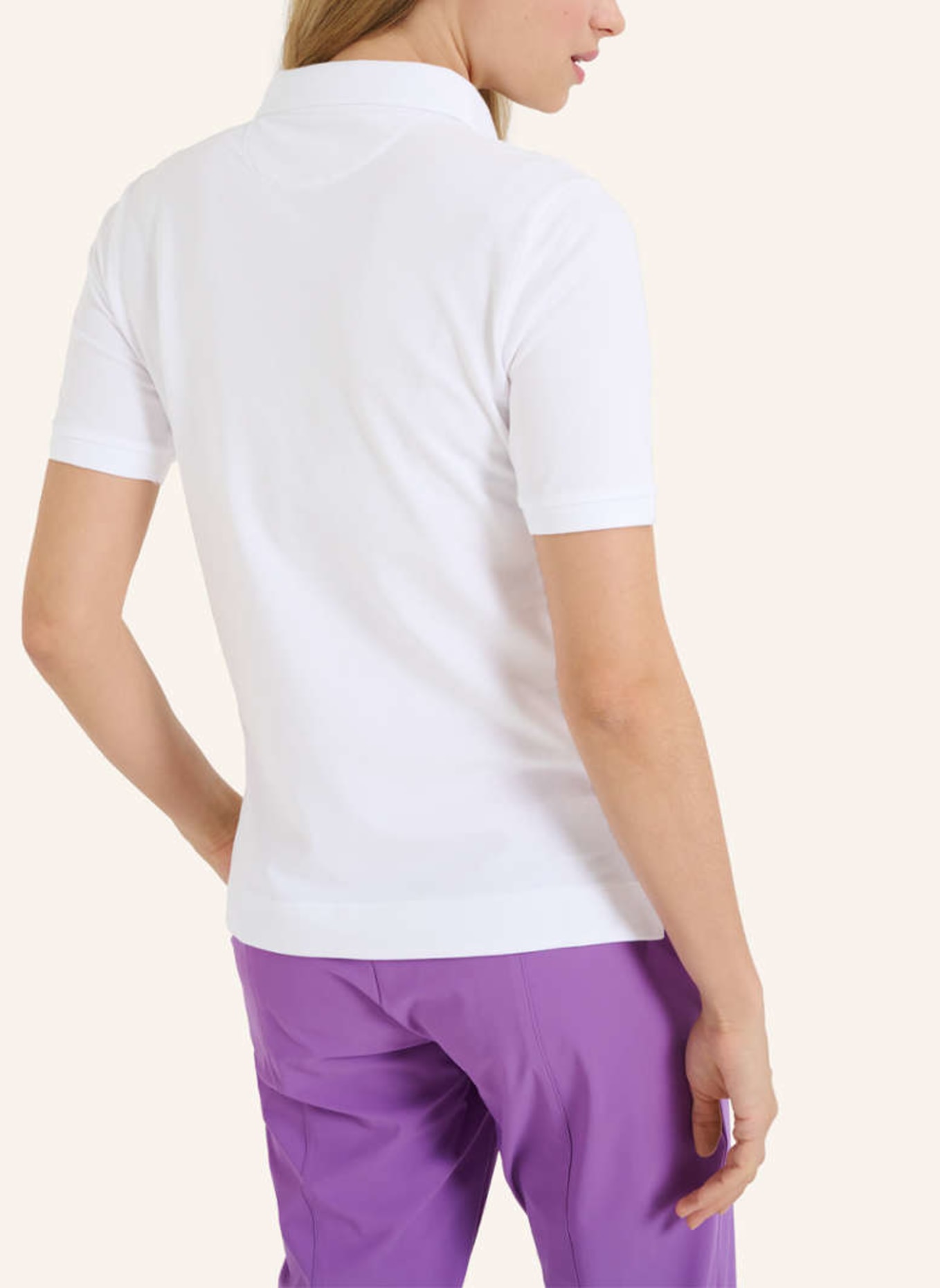BRAX Piqué-Poloshirt STYLE CLEO, Farbe: WEISS (Bild 2)