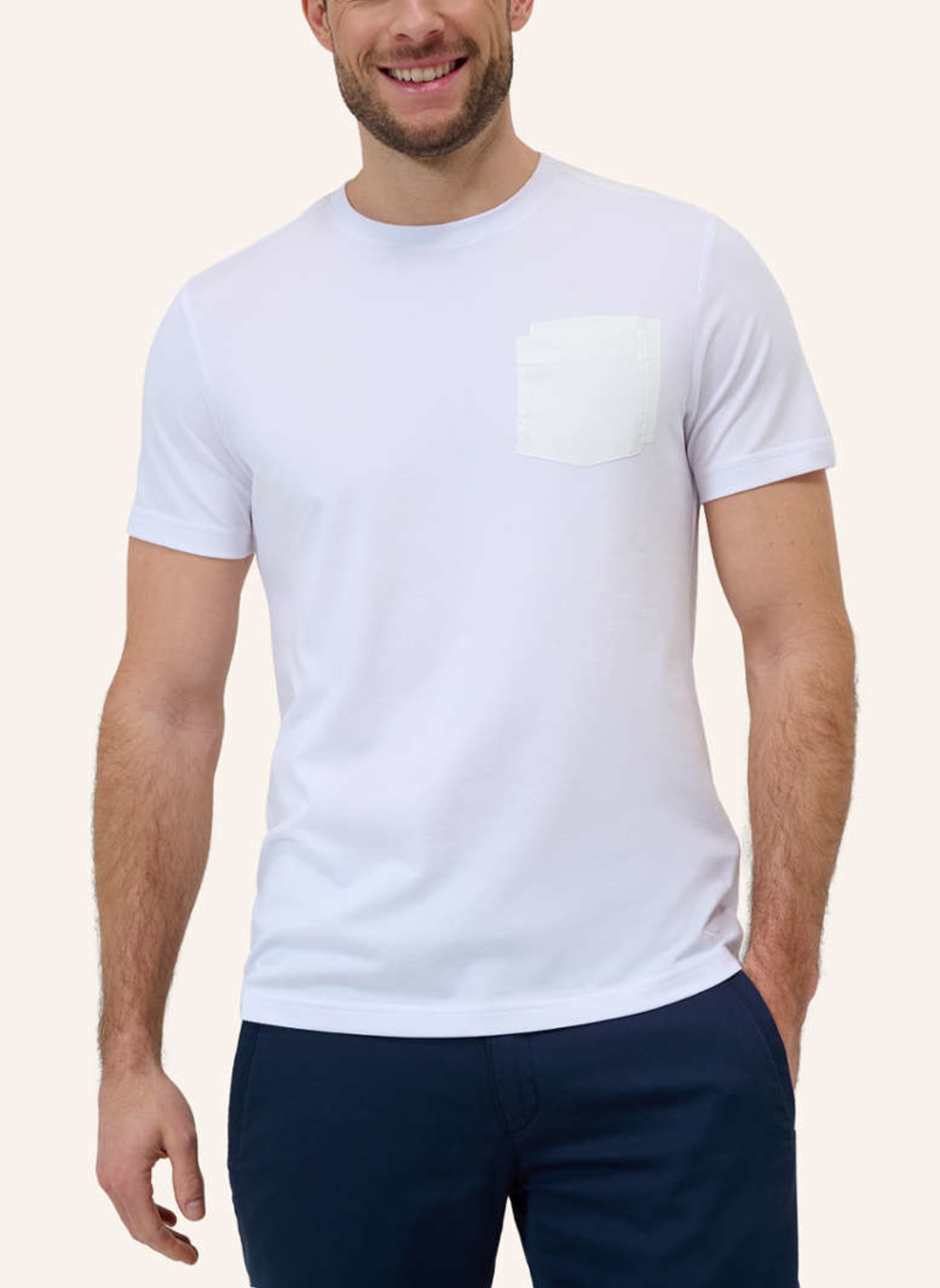 BRAX T-Shirt STYLE TRENT, Farbe: WEISS (Bild 4)