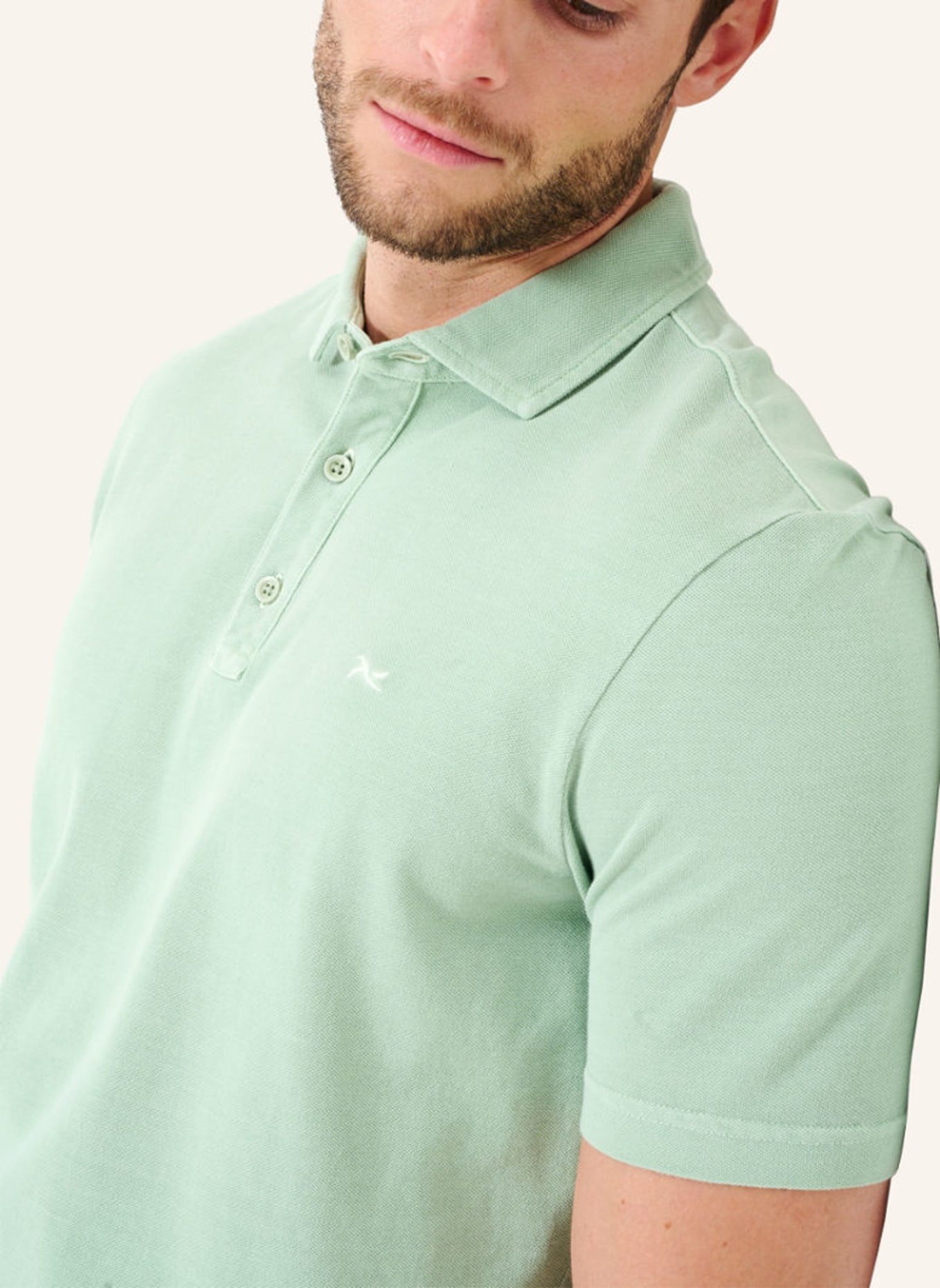 BRAX Piqué-Poloshirt STYLE PHILO, Farbe: HELLGRÜN (Bild 3)