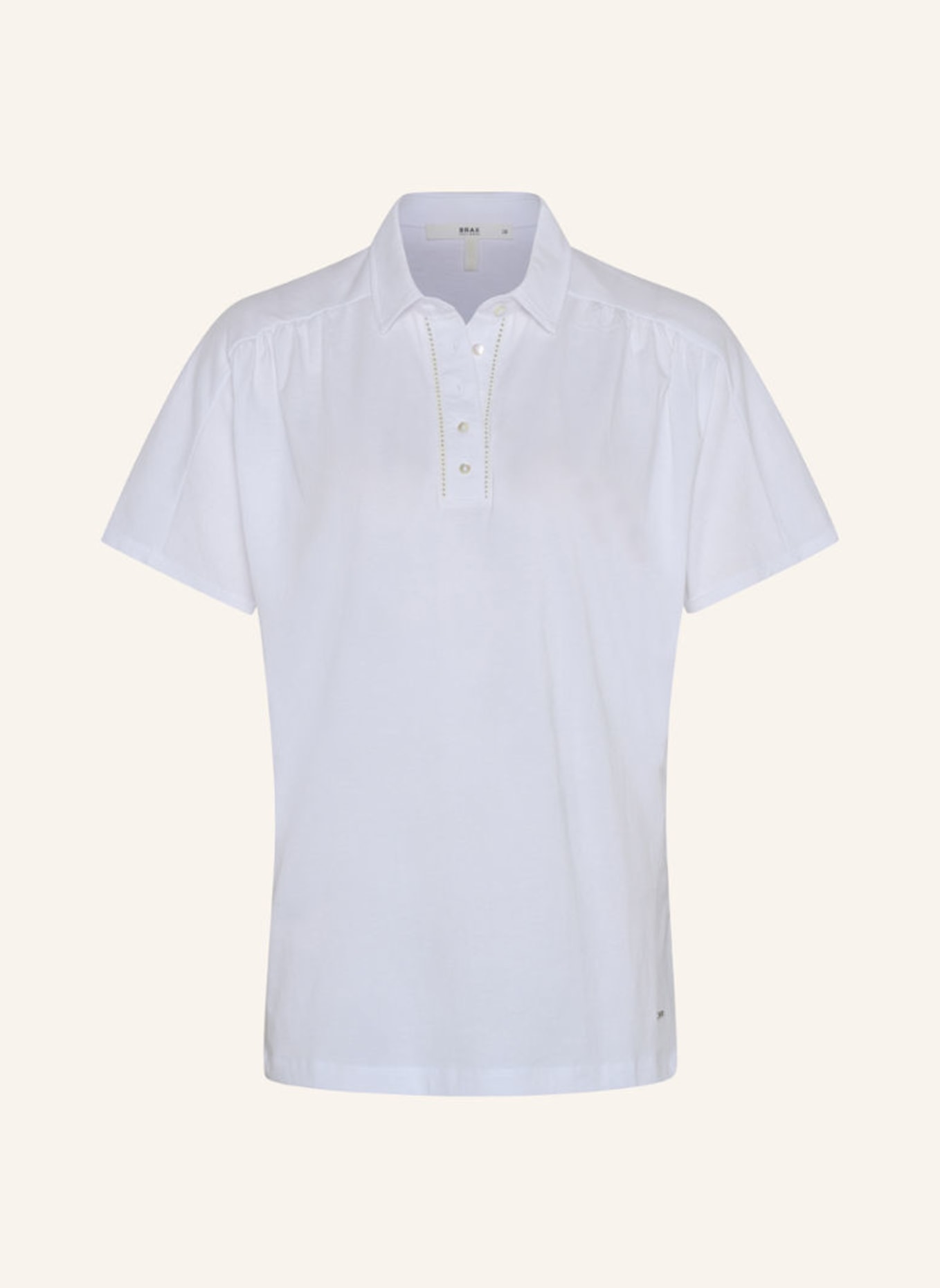 BRAX Poloshirt STYLE CLARE, Farbe: WEISS (Bild 1)