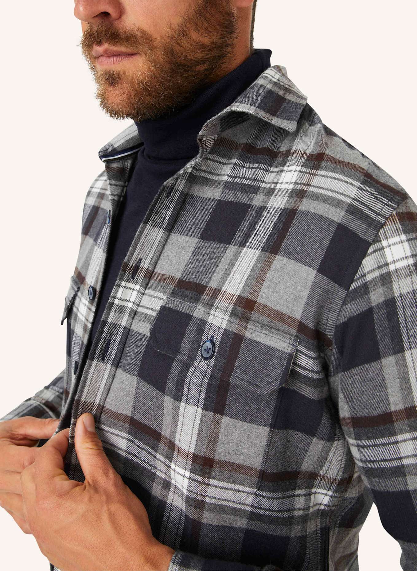 BRAX Overshirt STYLE KAY, Farbe: DUNKELBLAU (Bild 3)