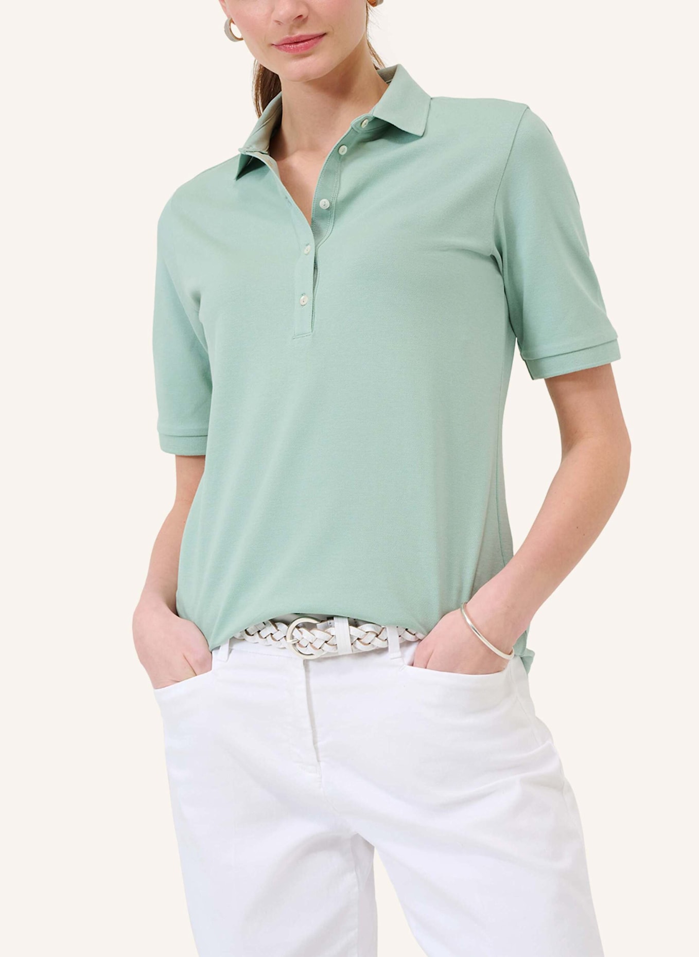 BRAX Piqué-Poloshirt STYLE CLEO, Farbe: MINT (Bild 4)