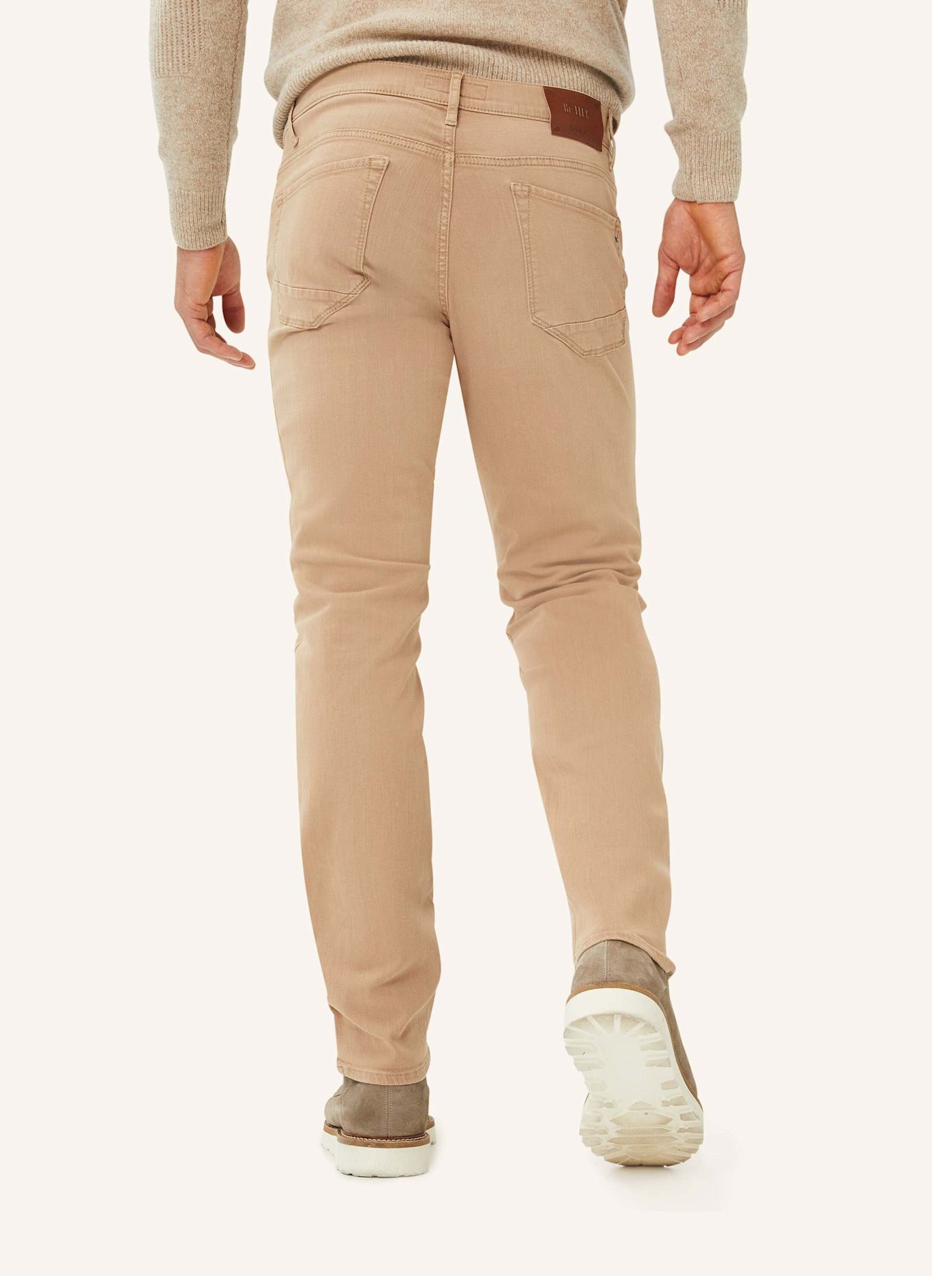 BRAX Five-Pocket-Jeans STYLE CHUCK, Farbe: BEIGE (Bild 2)