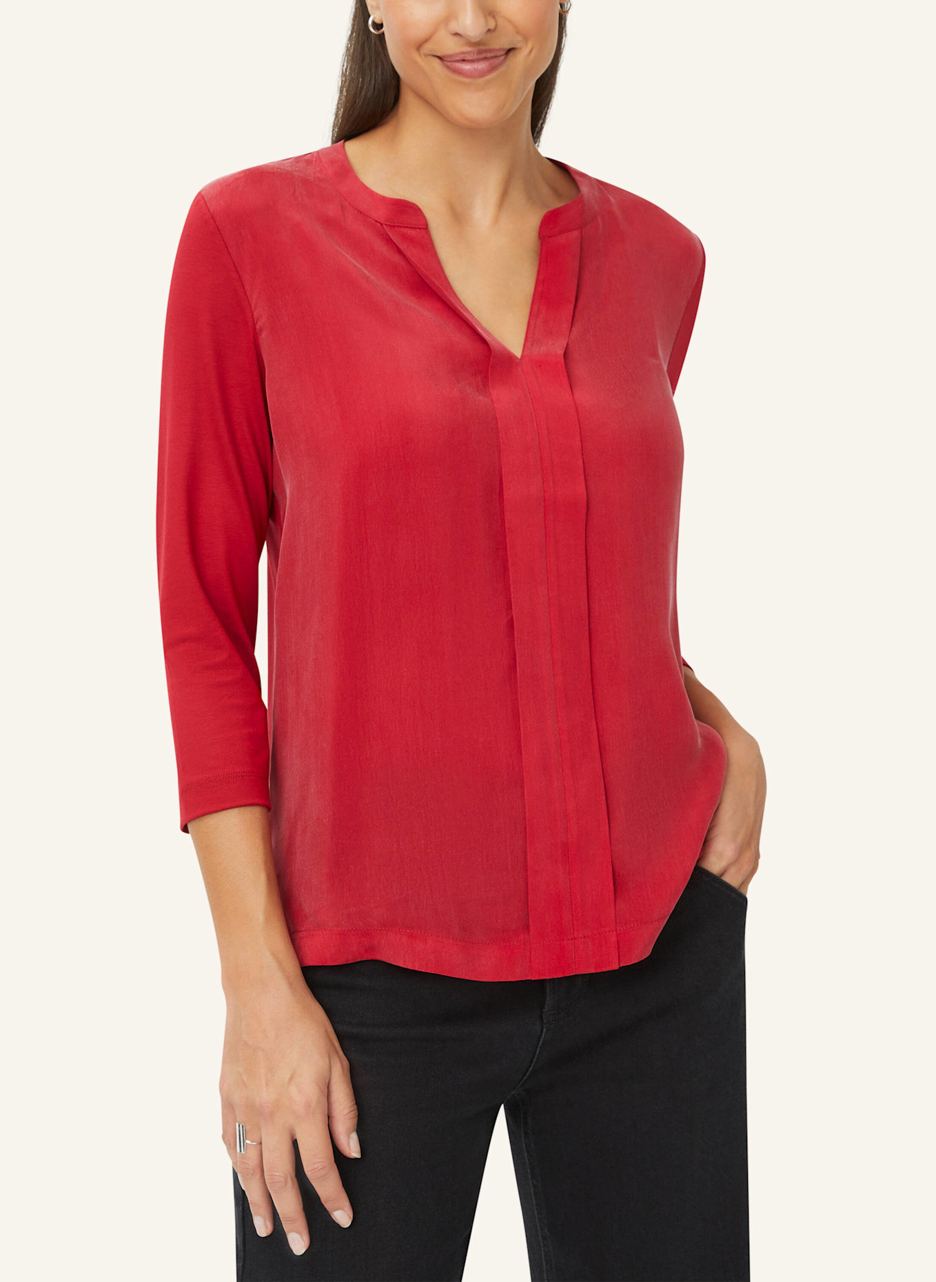 BRAX Shirt mit 3/4-Arm STYLE CLARISSA, Farbe: ROT (Bild 4)