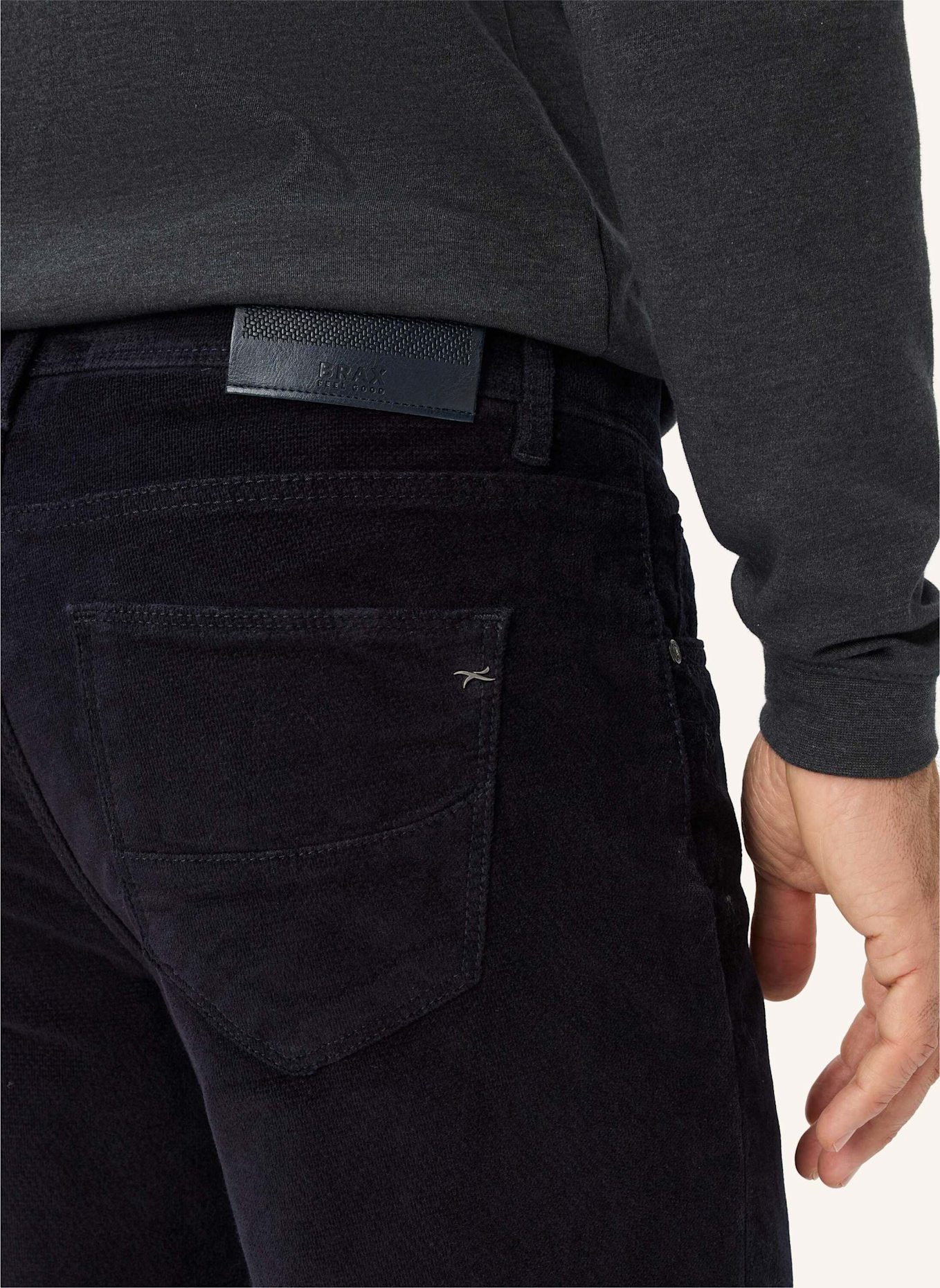 BRAX Thermohose|Five-Pocket-Hose STYLE CADIZ TT, Farbe: DUNKELBLAU (Bild 3)