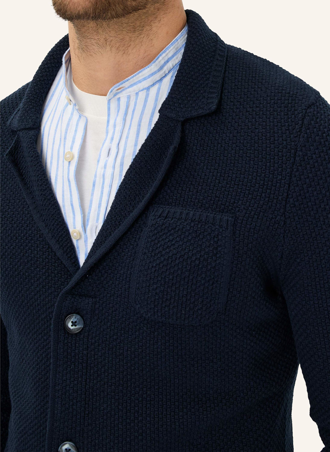 BRAX Strickjacke STYLE JASPER: BLAU