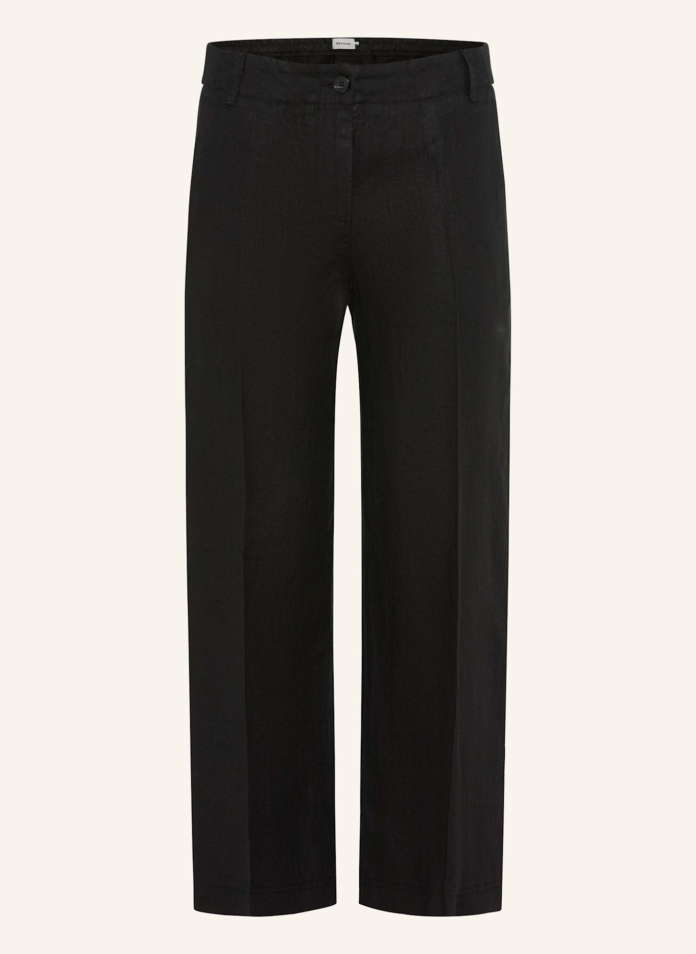BRAX 7/8-Leinenhose MAINE: SCHWARZ