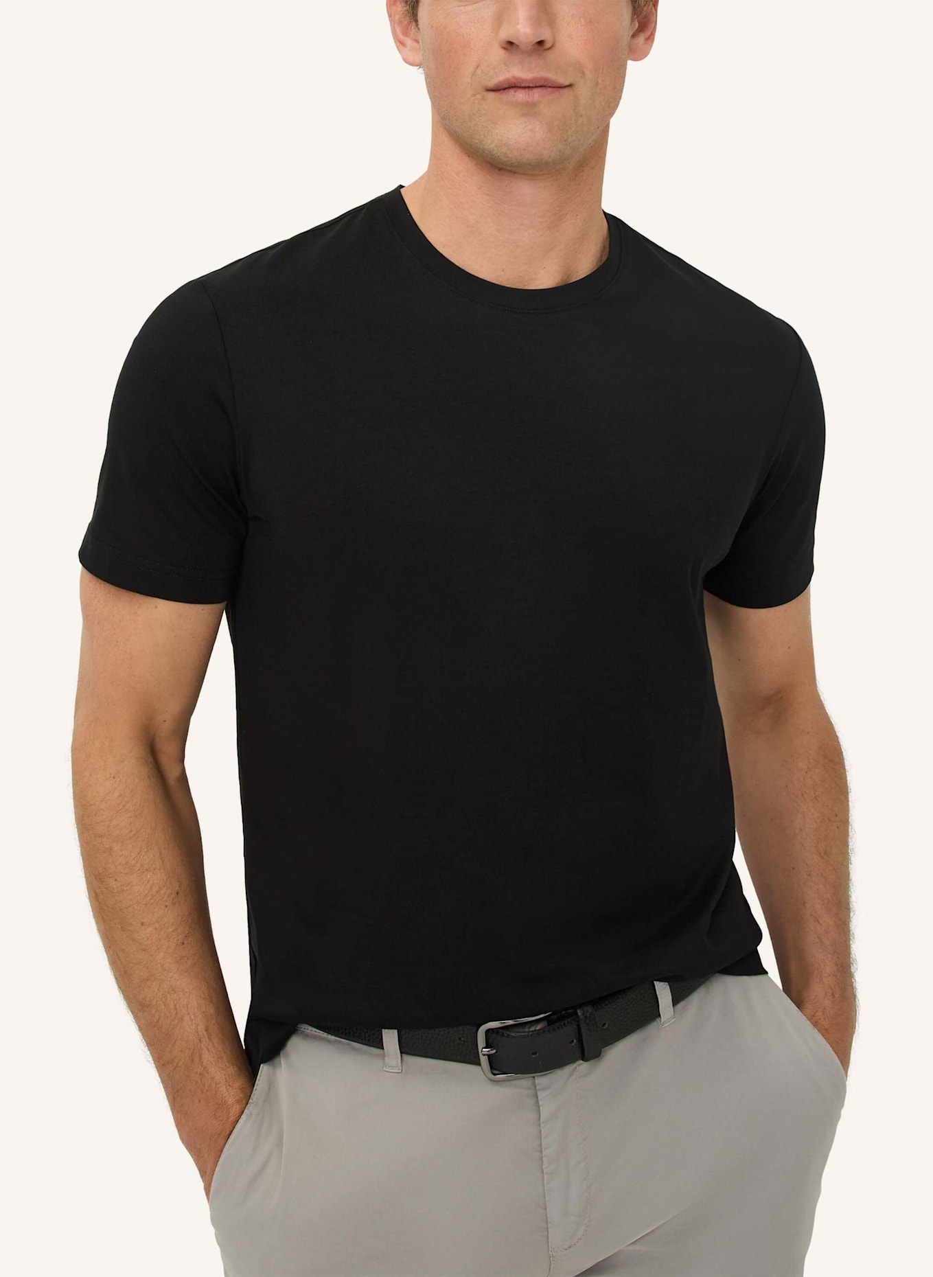 BRAX T-Shirt STYLE TED: SCHWARZ