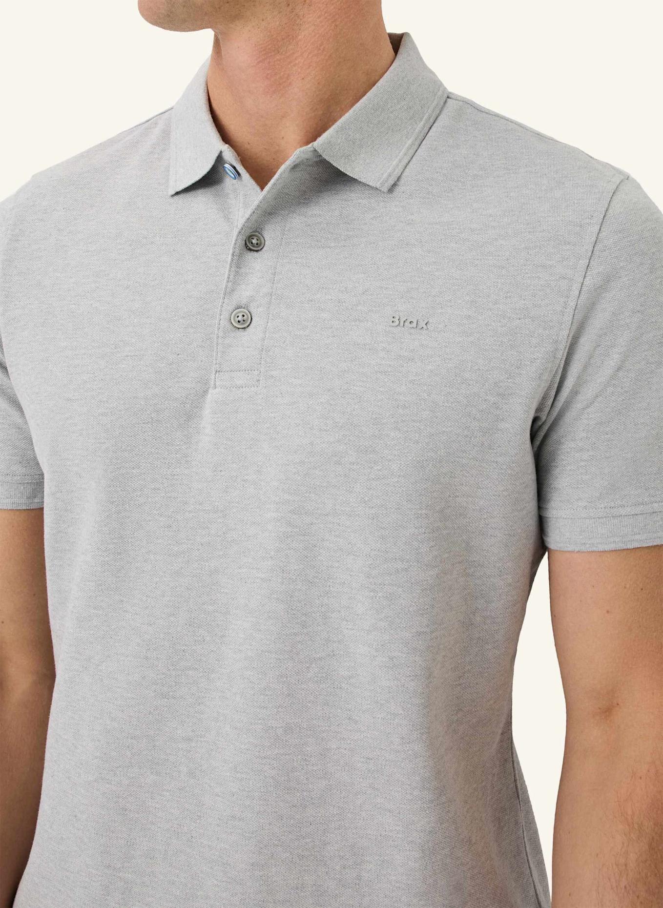 BRAX Piqué-Poloshirt STYLE PETE: GRAU
