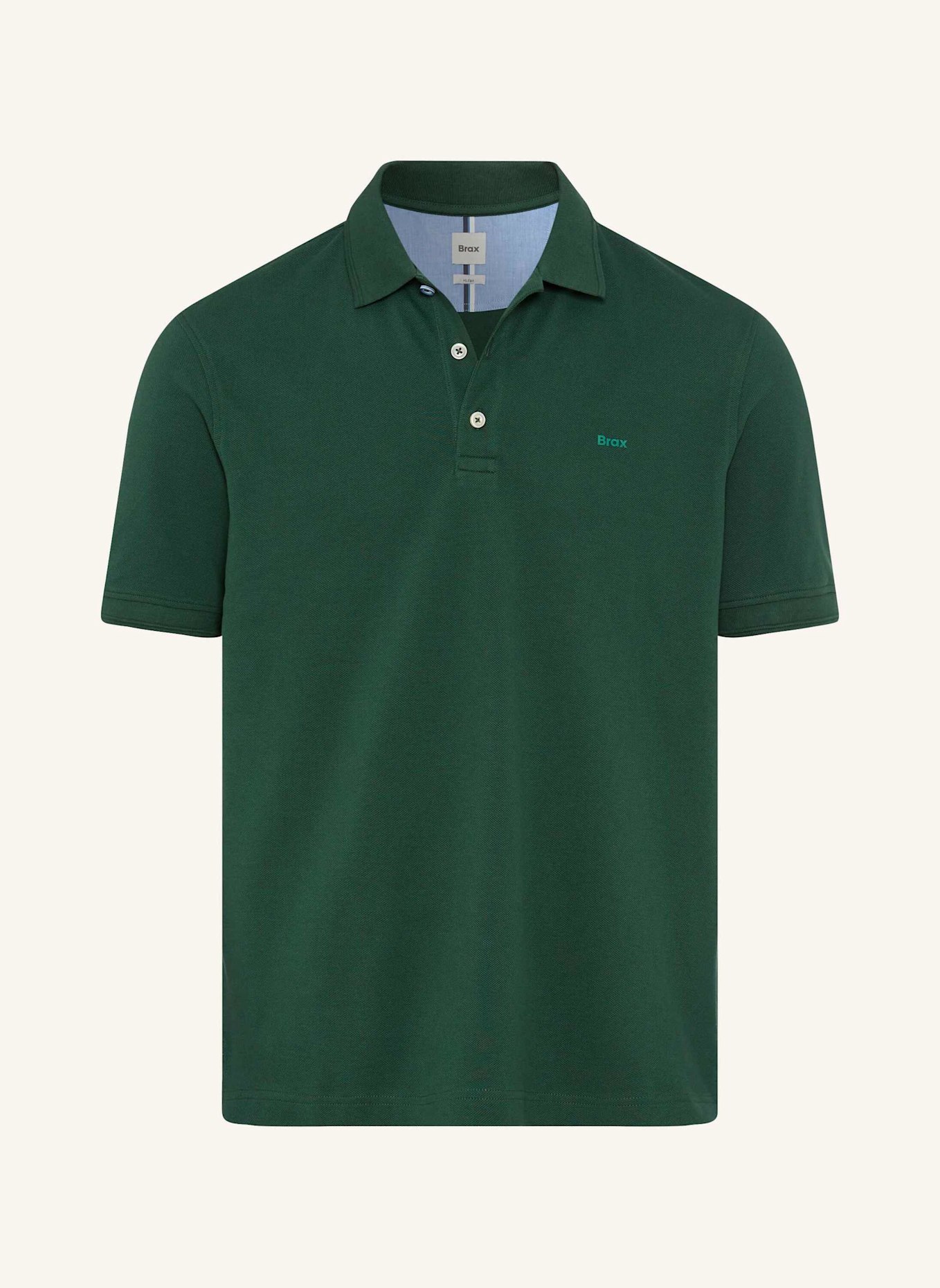 BRAX Piqué-Poloshirt STYLE PETE: DUNKELGRÜN