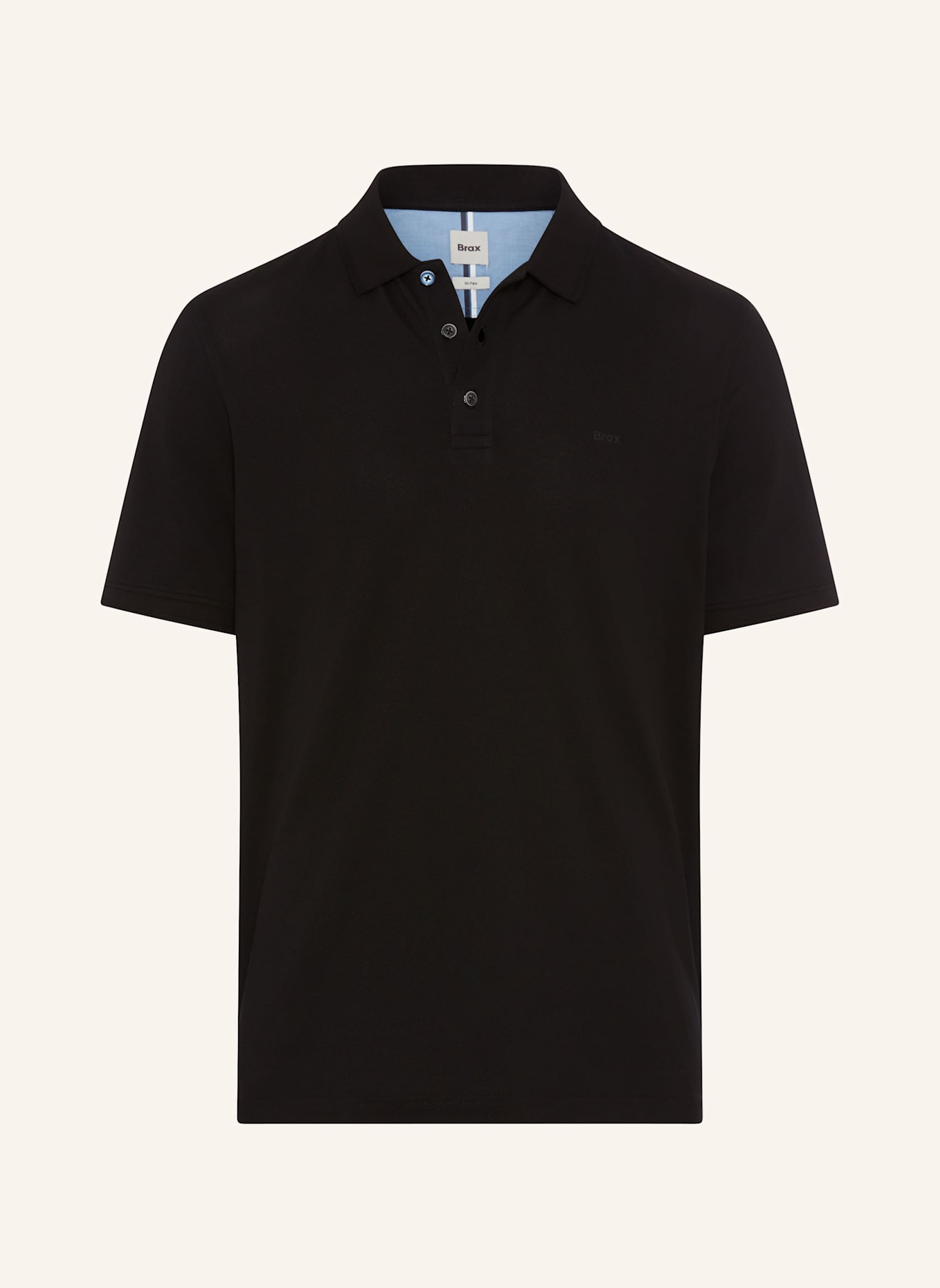 BRAX Piqué-Poloshirt STYLE PETE: SCHWARZ