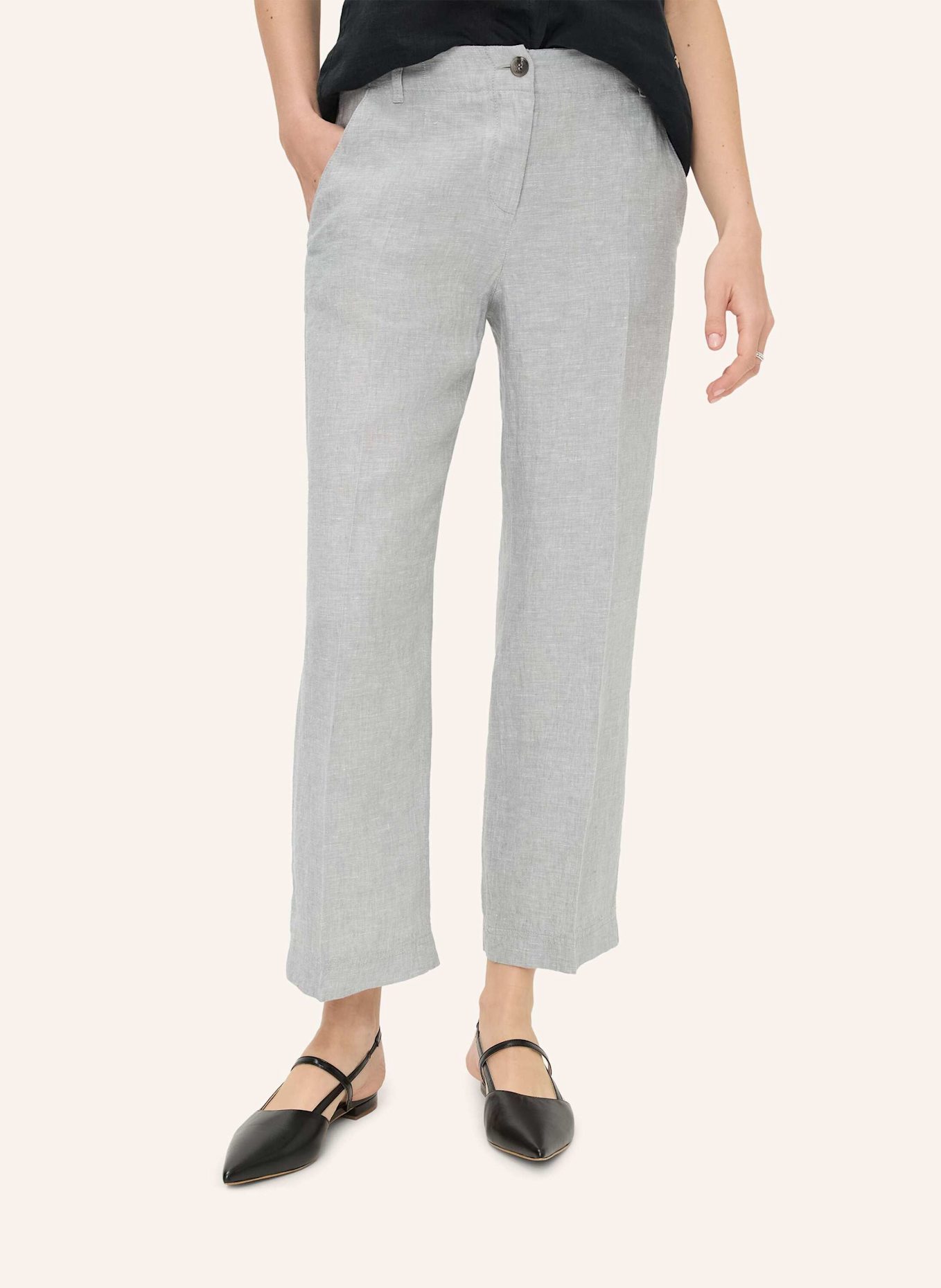 BRAX 7/8-Leinenhose MAINE: GRAU