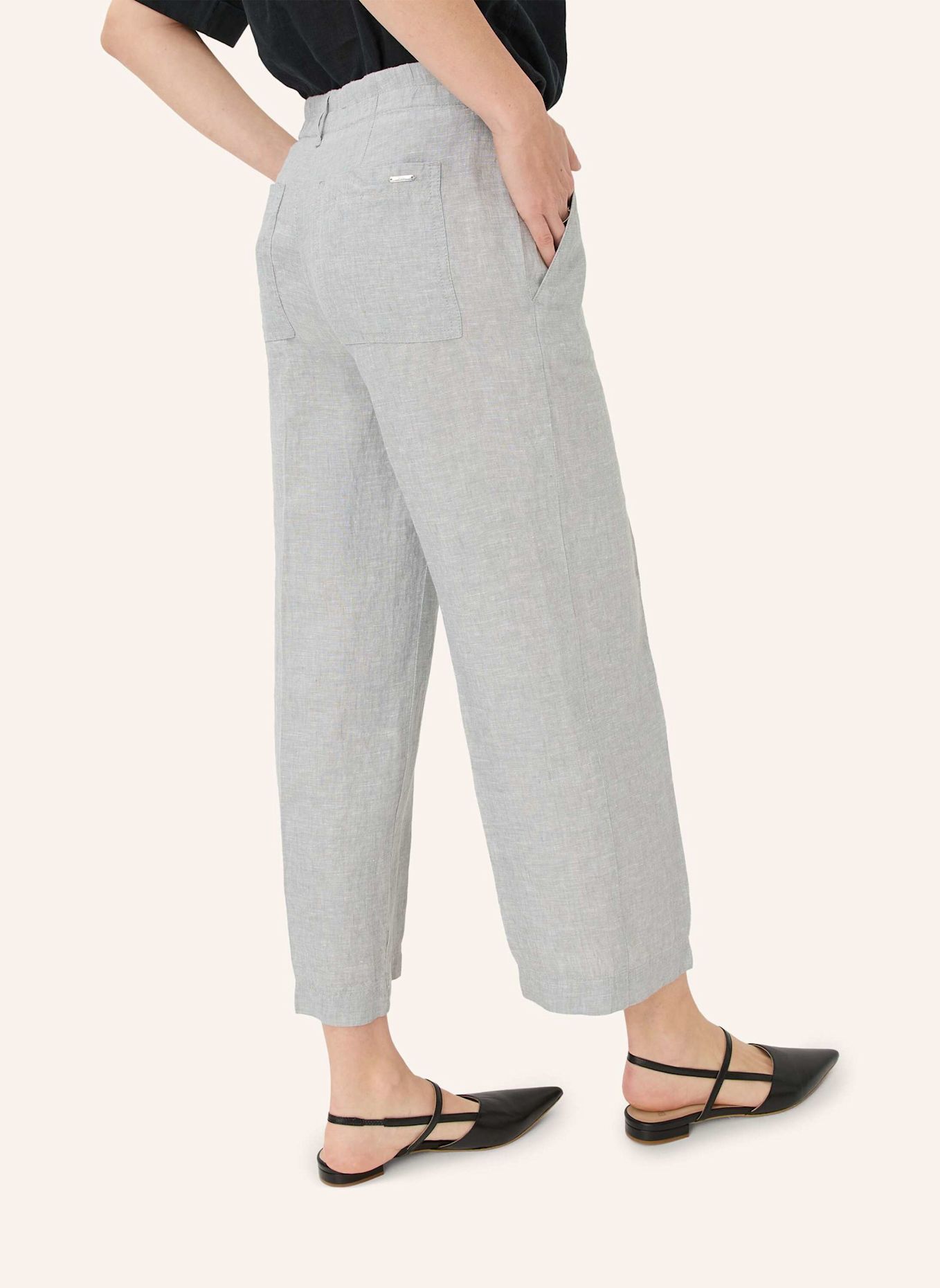 BRAX 7/8-Leinenhose MAINE: GRAU