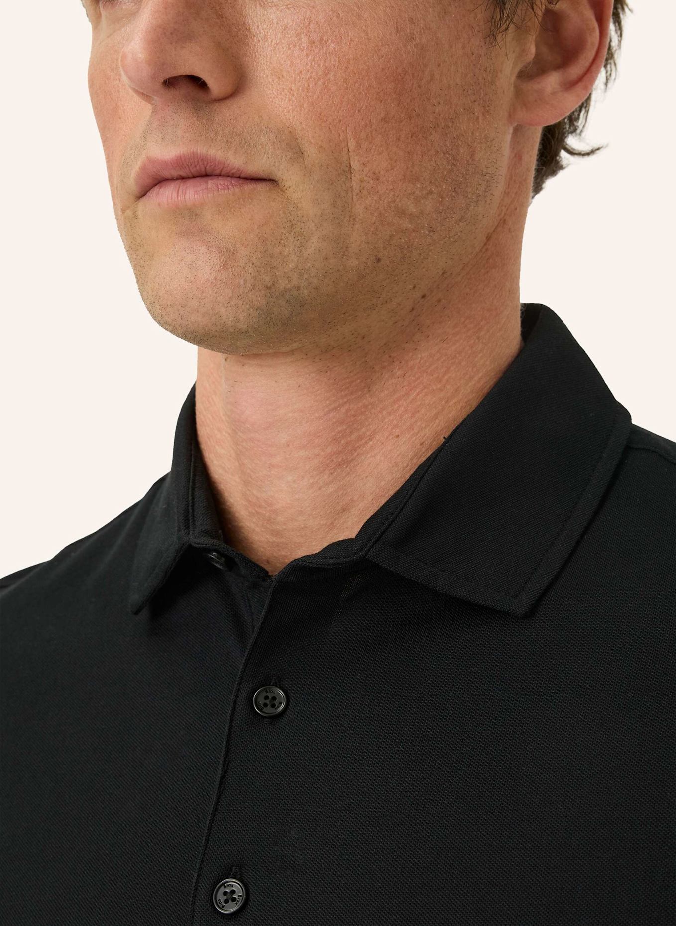 BRAX Piqué-Poloshirt STYLE PEPE: SCHWARZ