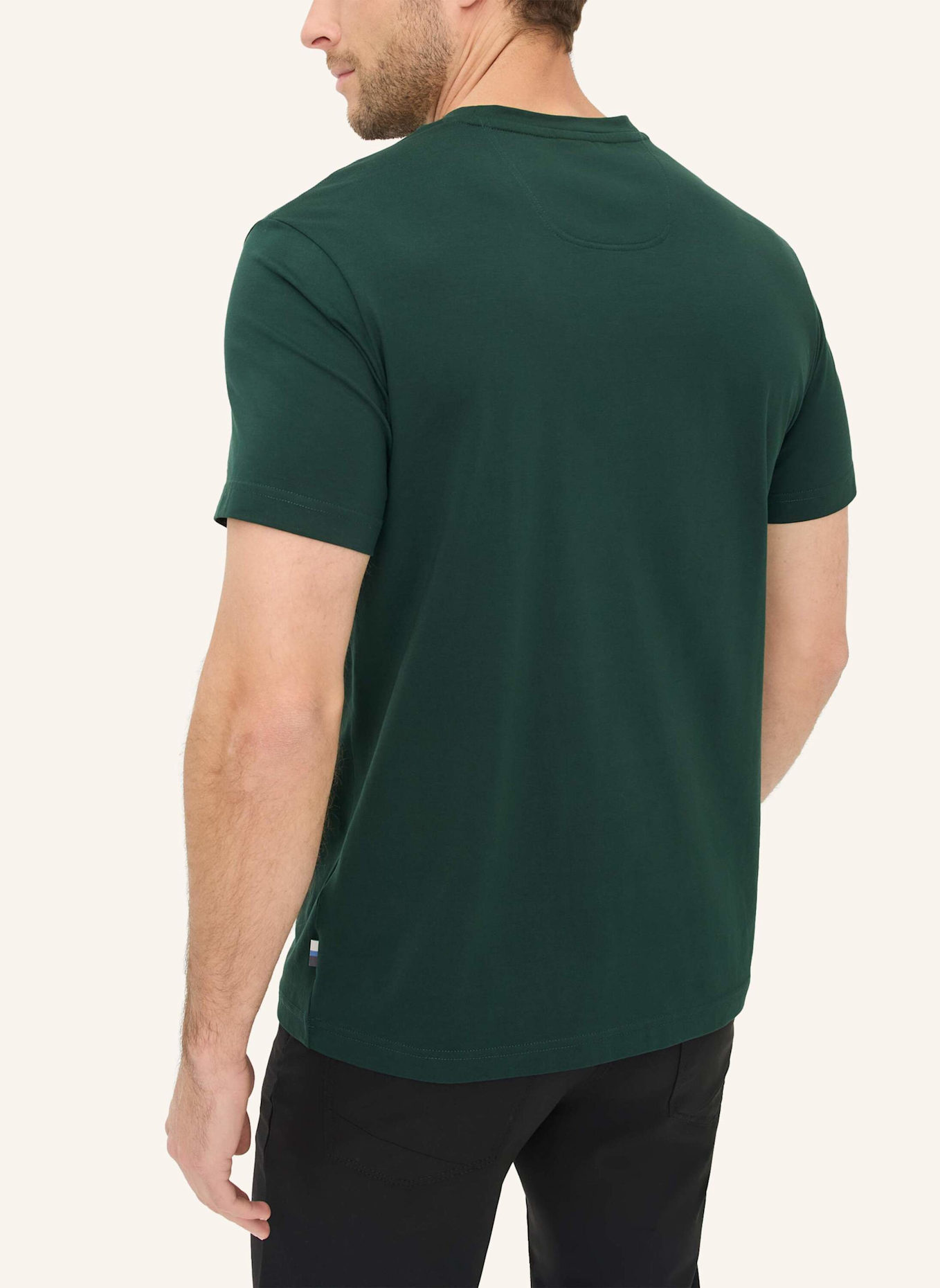 BRAX T-Shirt STYLE TED: DUNKELGRÜN