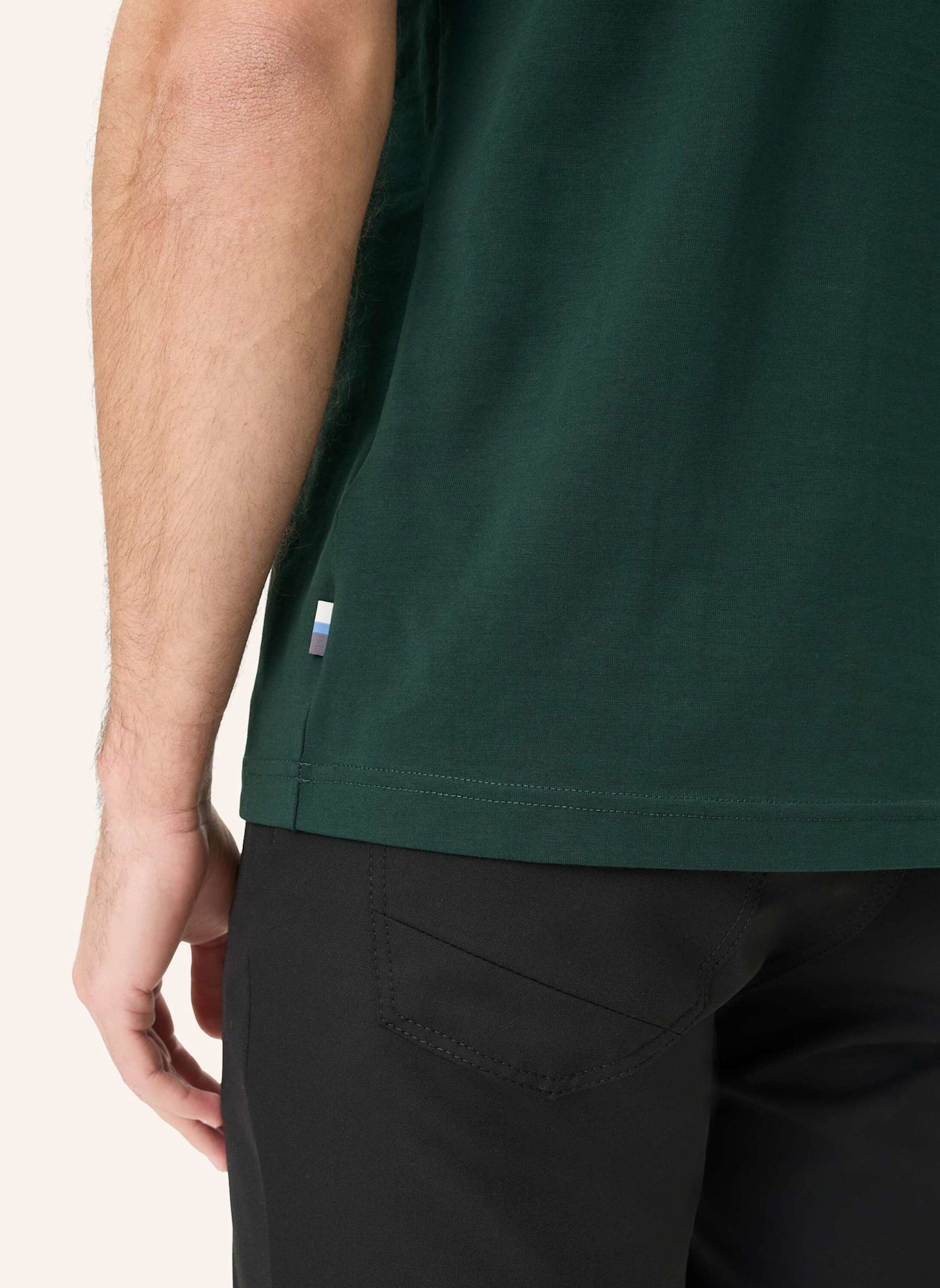 BRAX T-Shirt STYLE TED: DUNKELGRÜN