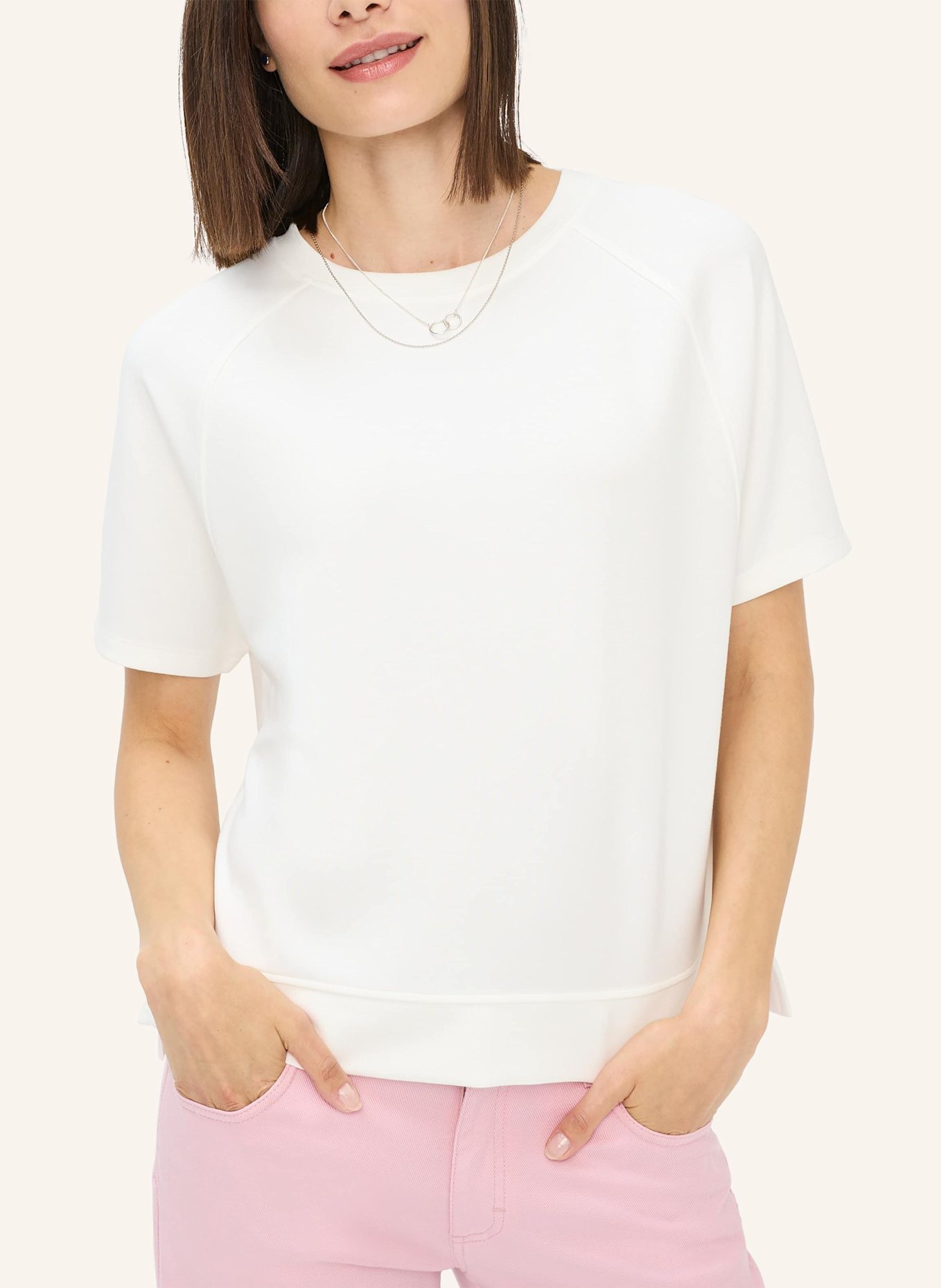 BRAX Sweatshirt STYLE BAILEE: WEISS