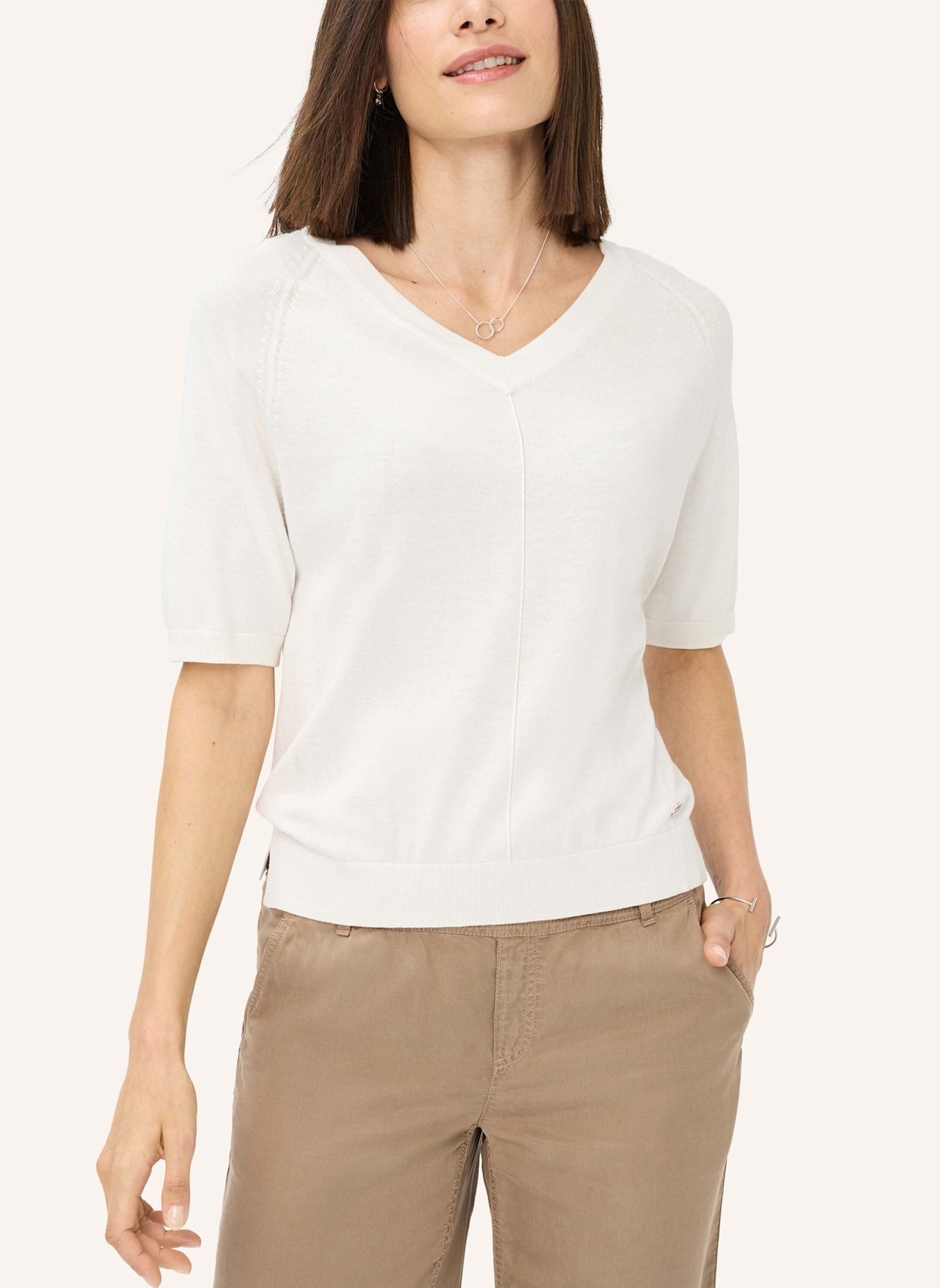 BRAX Strickpullover STYLE LESLEY: WEISS