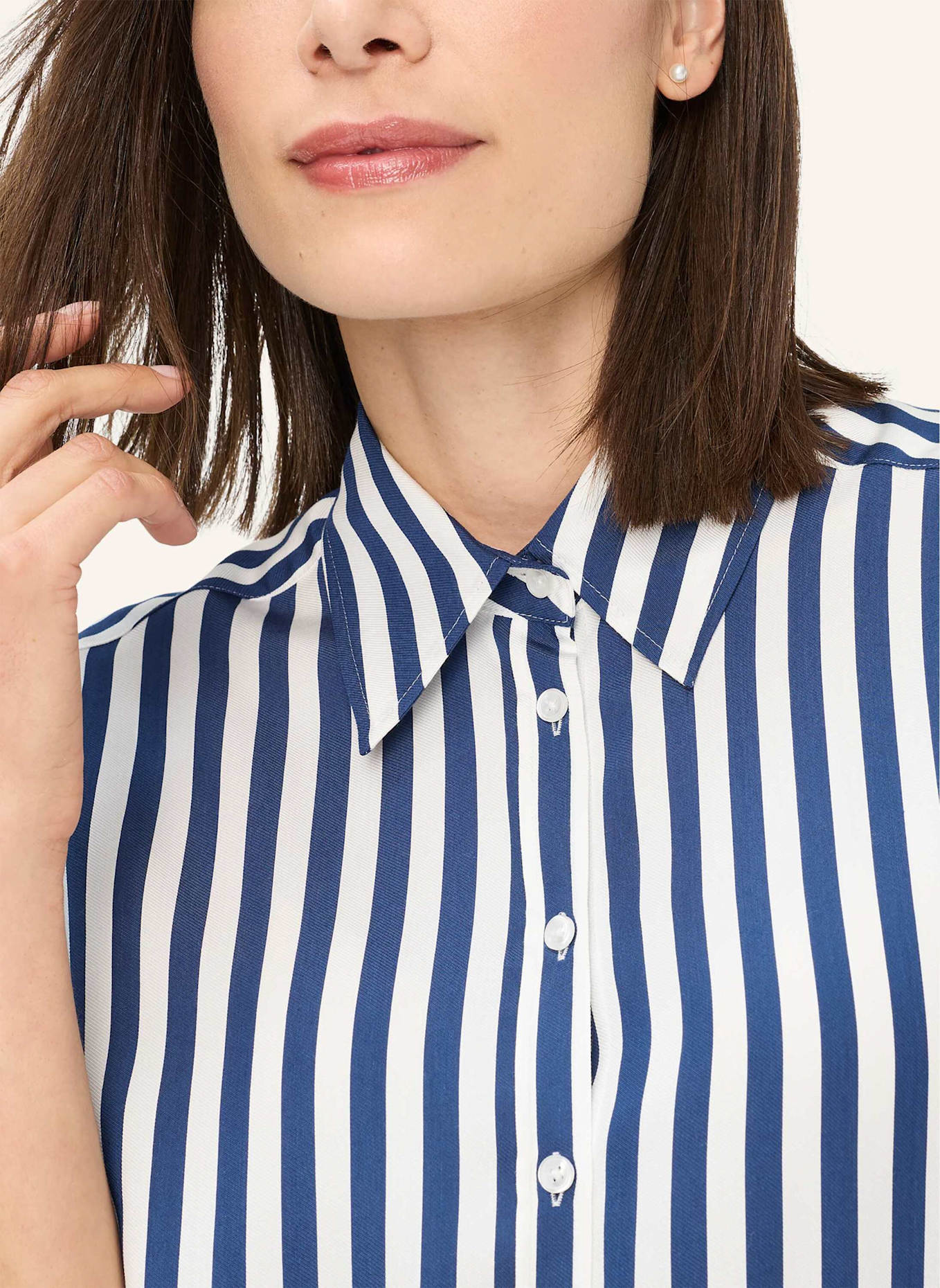 BRAX Hemdbluse STYLE VILLY: BLAU