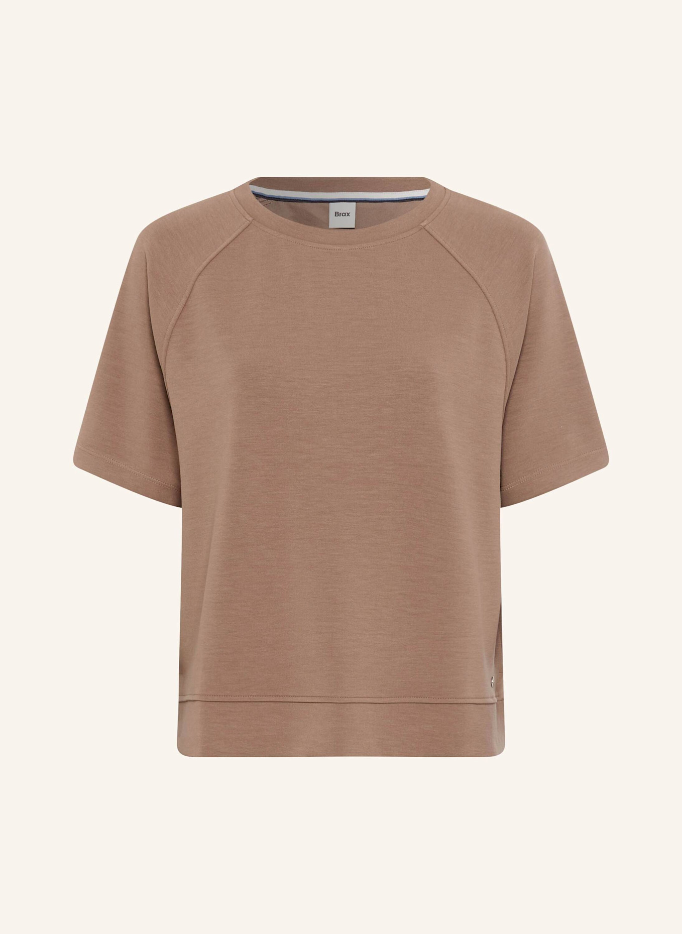 BRAX Sweatshirt STYLE BAILEE: TAUPE