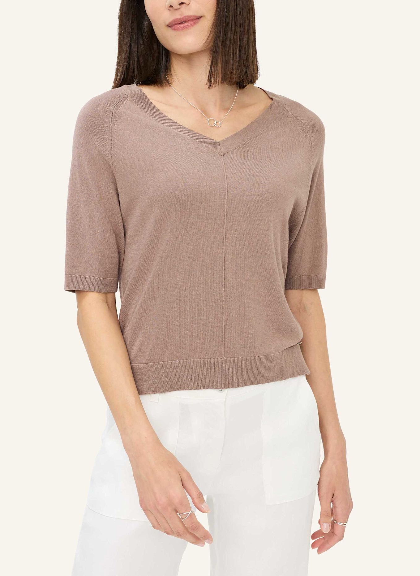 BRAX Strickpullover STYLE LESLEY: TAUPE