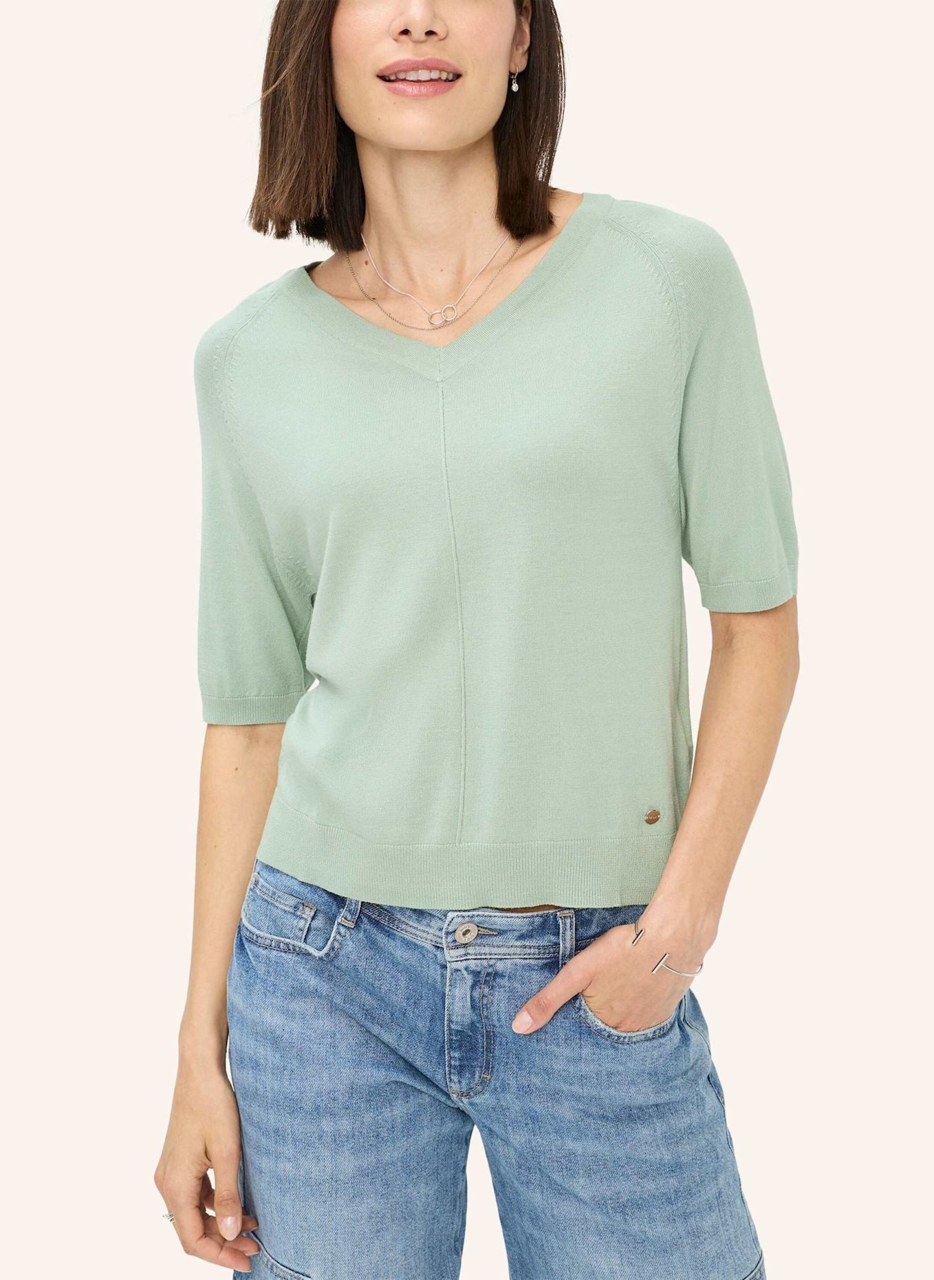 BRAX Strickpullover STYLE LESLEY: HELLGRÜN