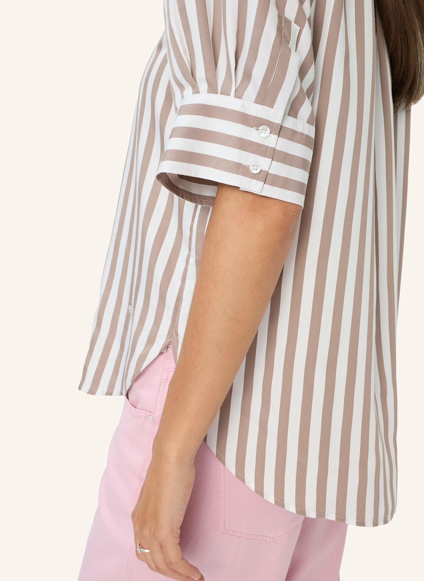 BRAX Hemdbluse STYLE VILLY: TAUPE