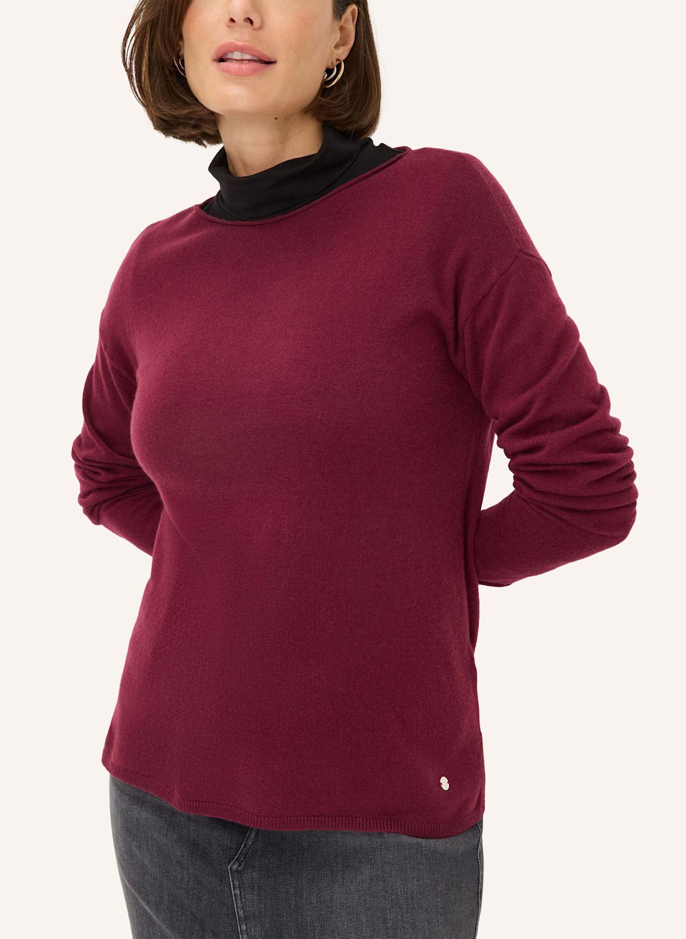 BRAX Pullover LIZ: DUNKELROT