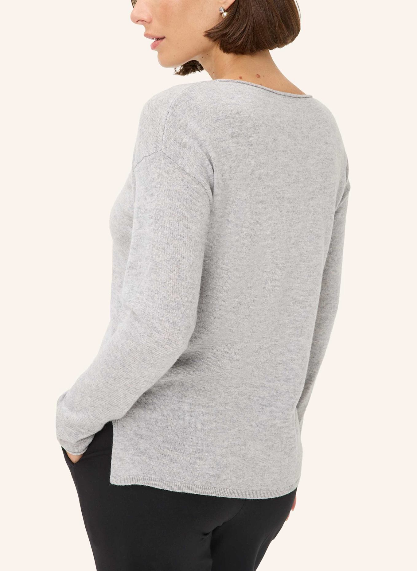 BRAX Strickpullover STYLE LIZ: HELLGRAU