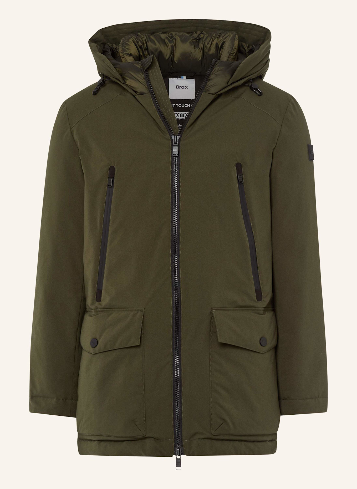BRAX Parka STYLE COSIMO: KHAKI