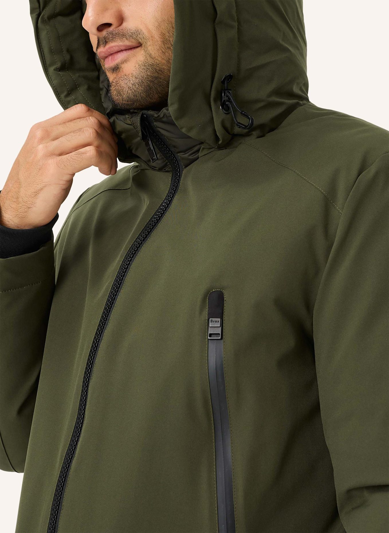 BRAX Parka STYLE COSIMO: KHAKI