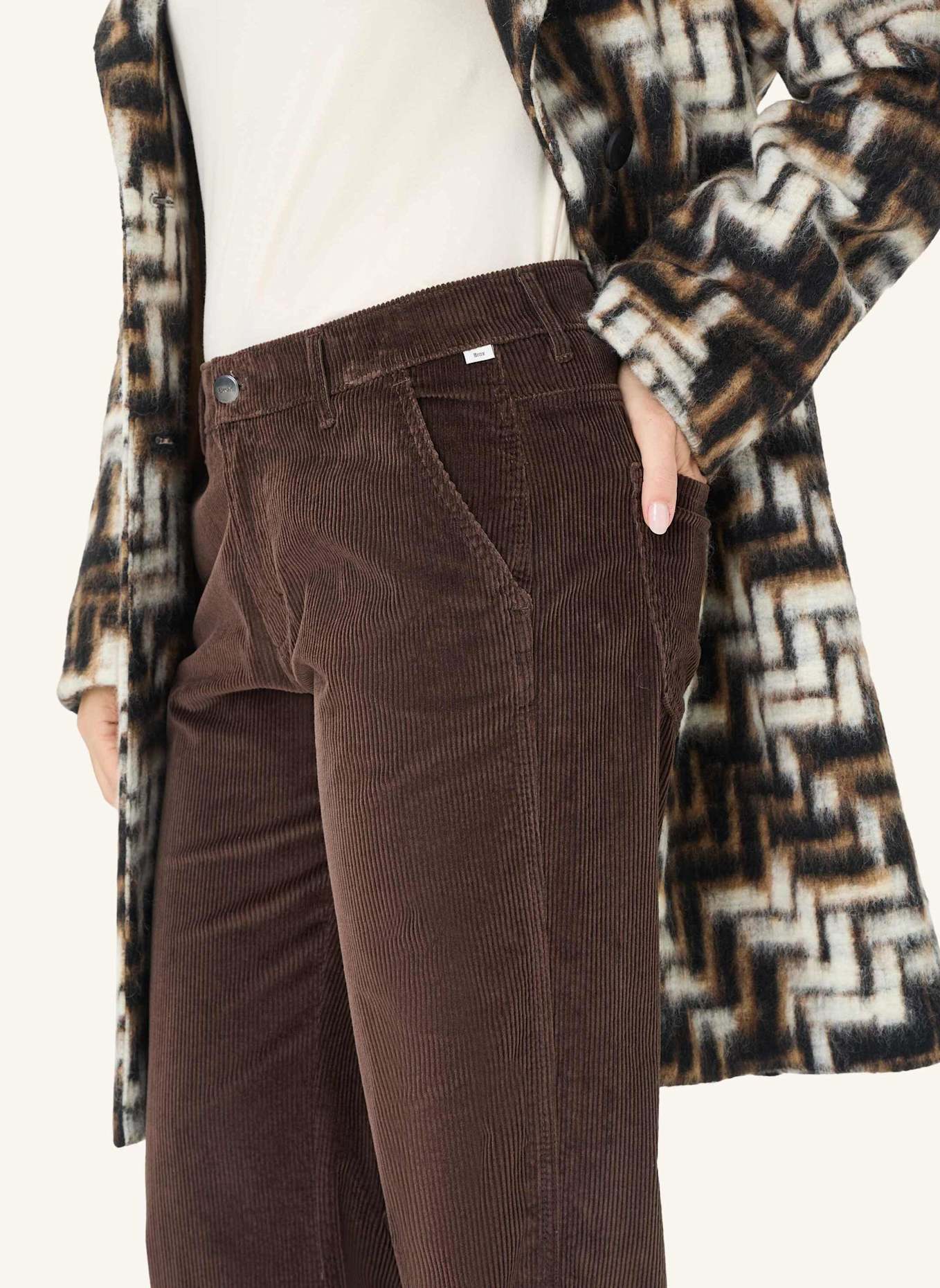 BRAX Palazzohose STYLE MAINE: DUNKELBRAUN