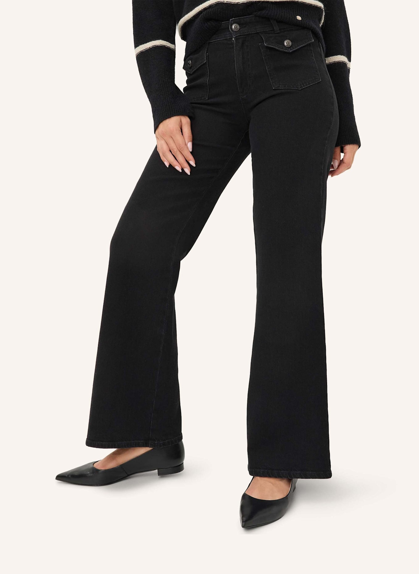 BRAX Palazzohose STYLE MAINE: SCHWARZ