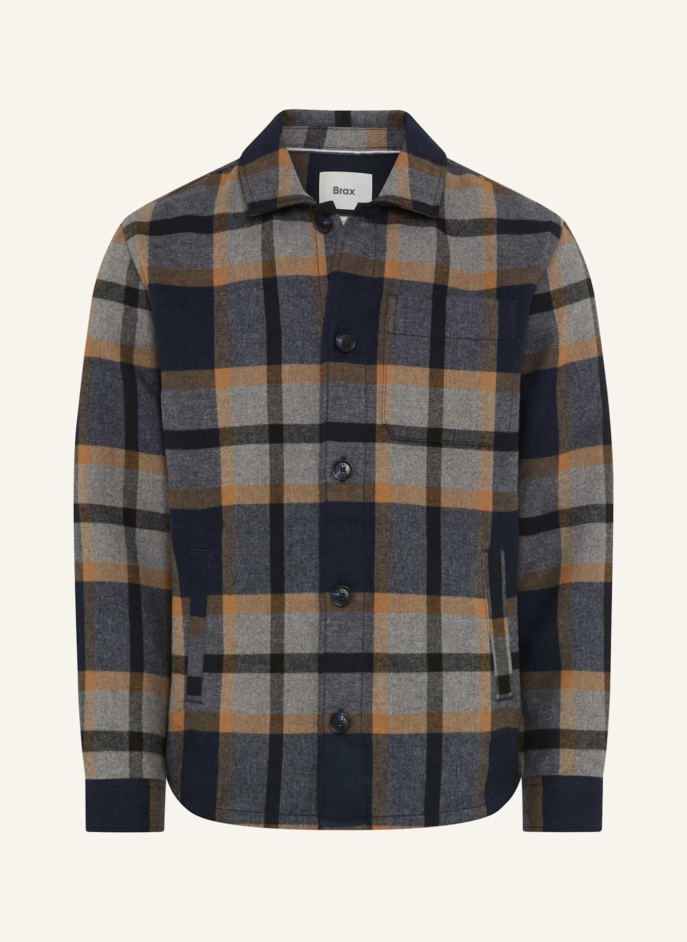 BRAX Overshirt STYLE SANTIAGO: BLAU