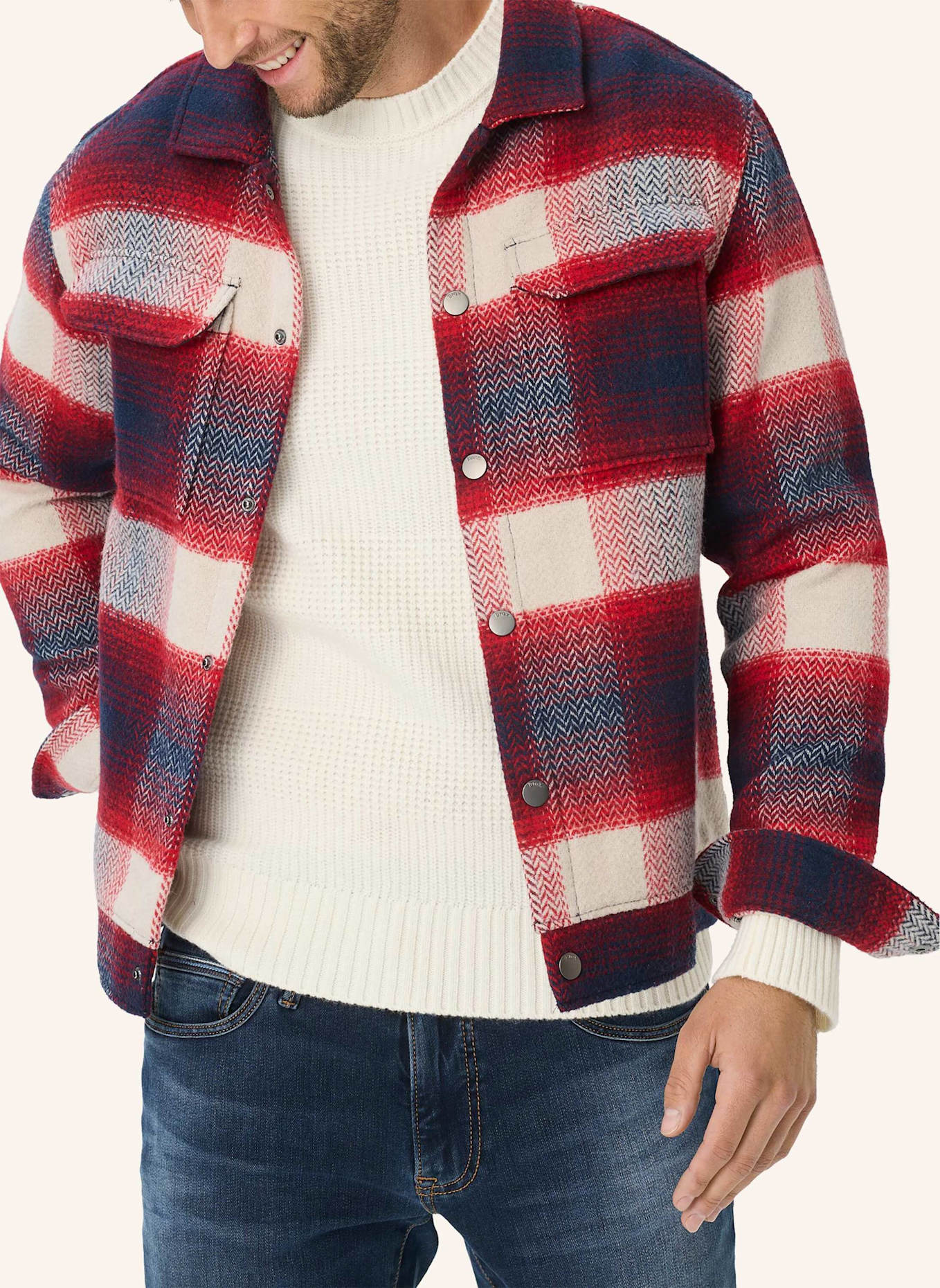 BRAX Sweatjacke STYLE SANTIAGO: LILA