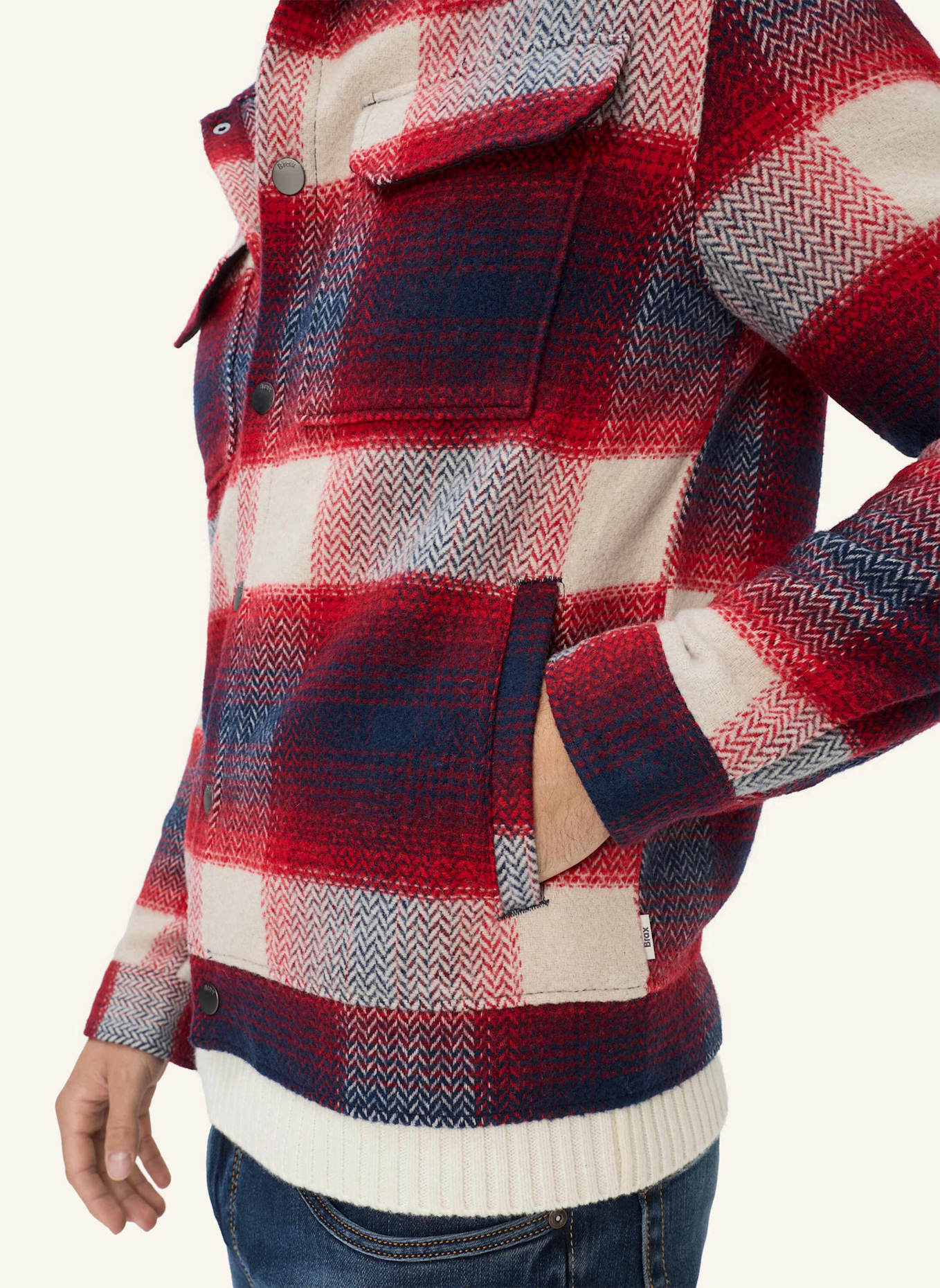 BRAX Sweatjacke STYLE SANTIAGO: LILA