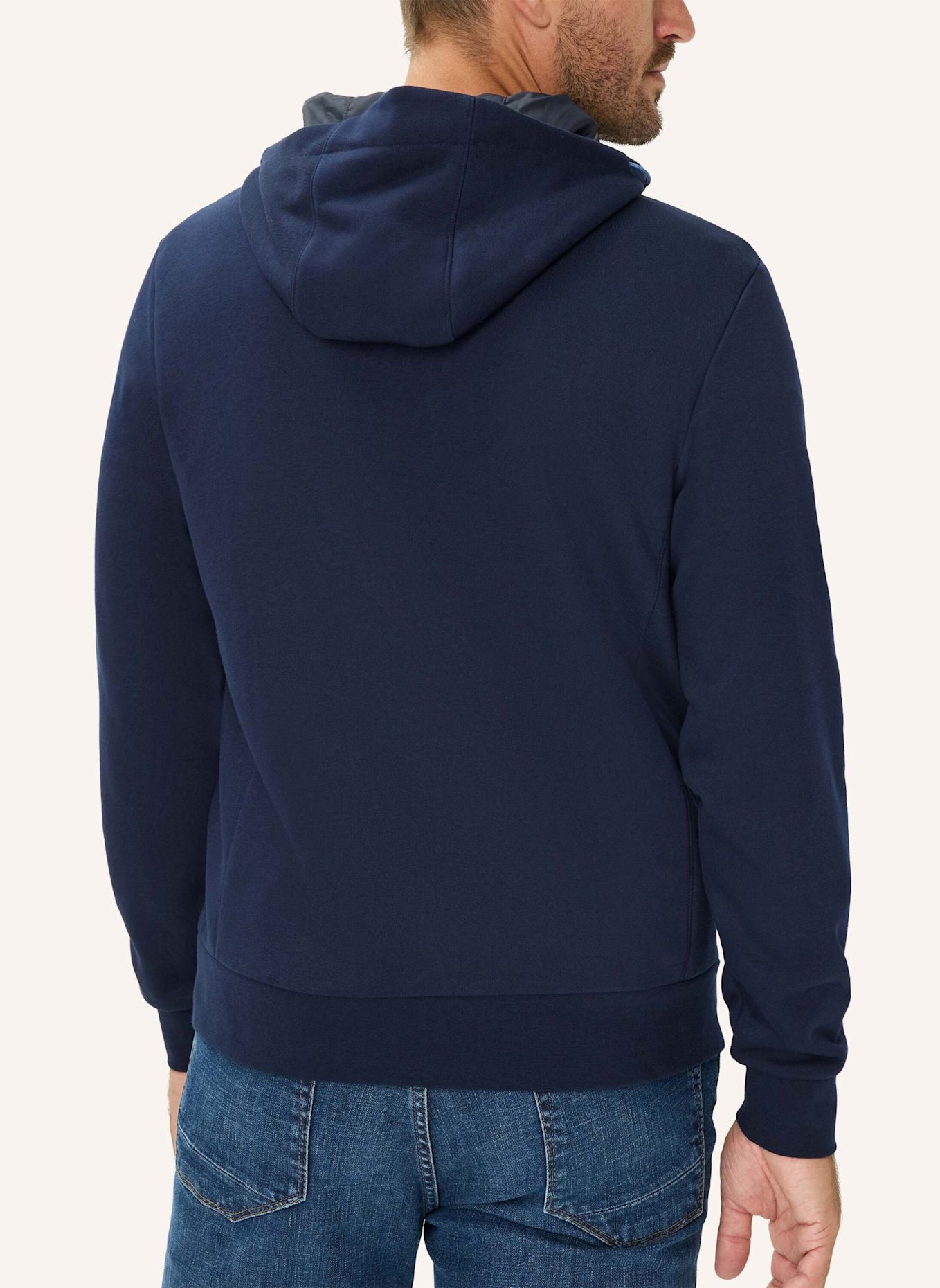 BRAX Sweatjacke STYLE SAMMY: DUNKELBLAU