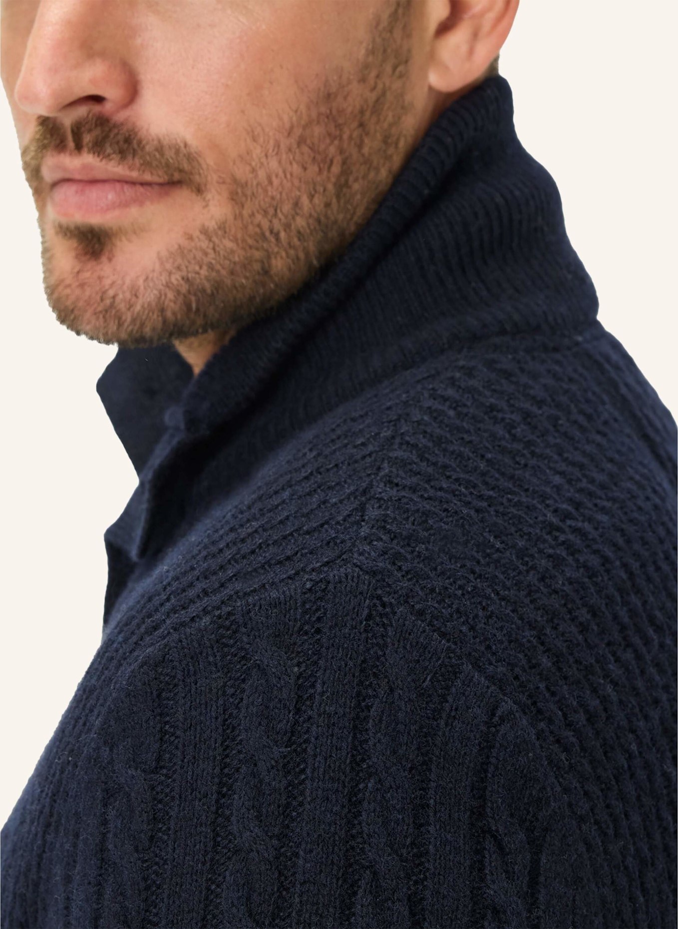 BRAX Strickjacke STYLE JEFF: BLAU